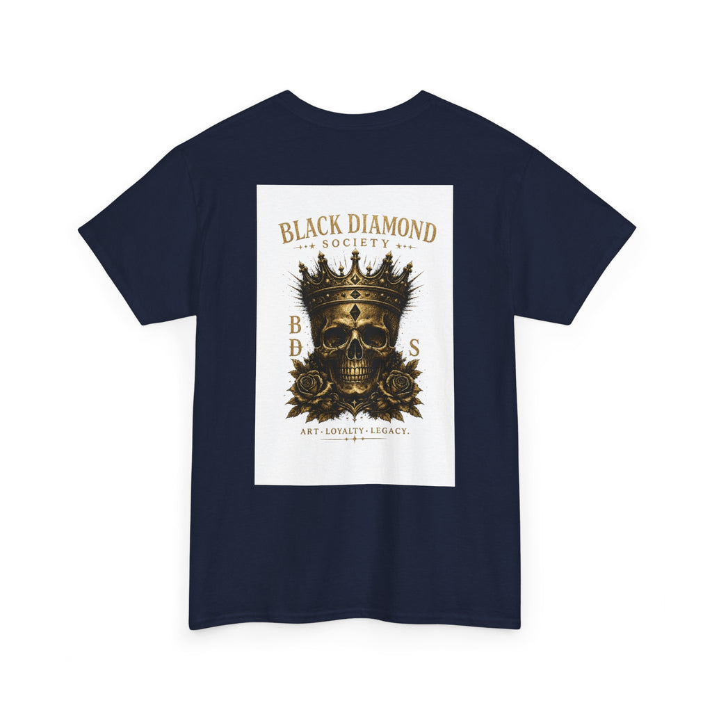 Black Diamond Society Skull Tee — Vintage King Skull Graphic T-Shirt