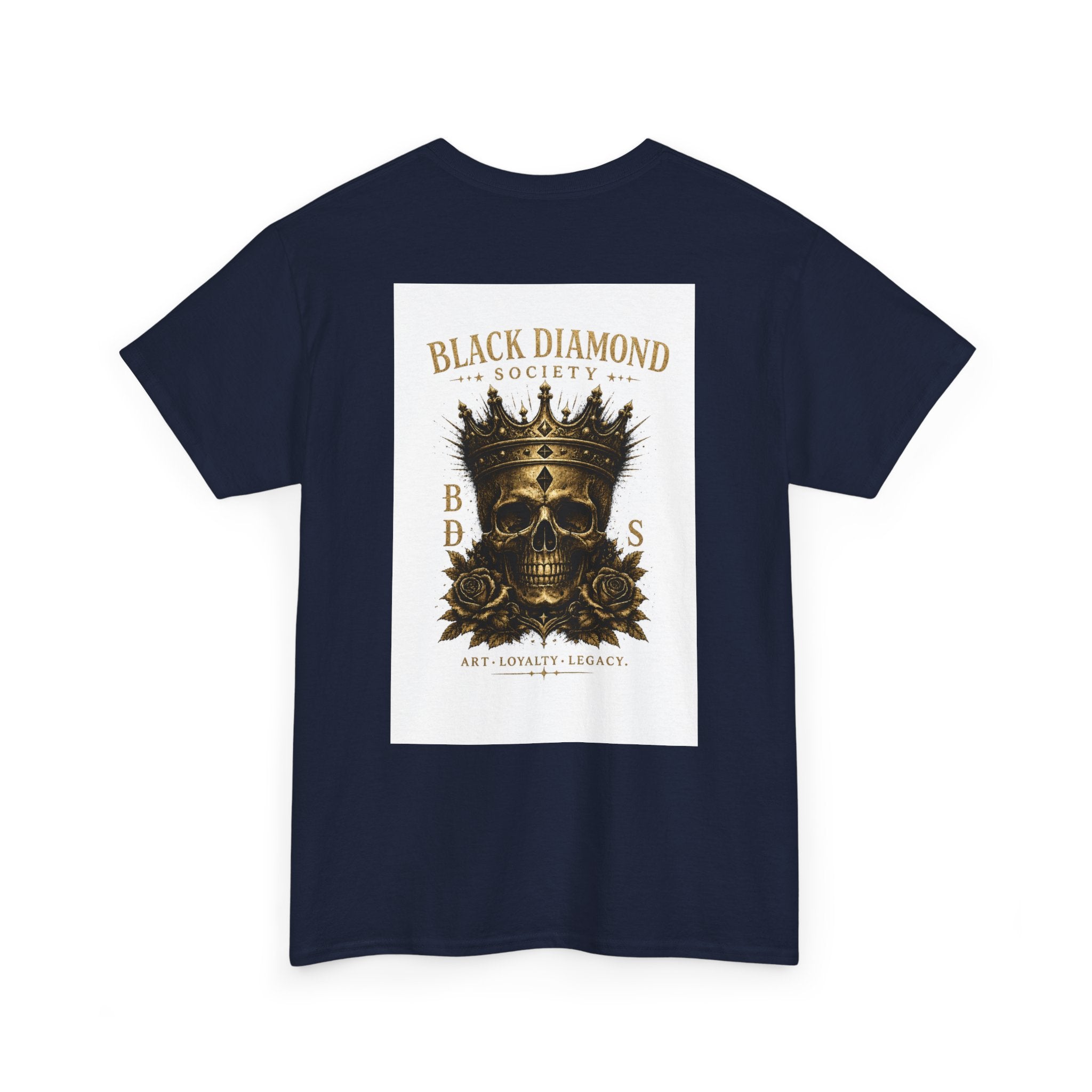 Black Diamond Society Skull Tee — Vintage King Skull Graphic T-Shirt