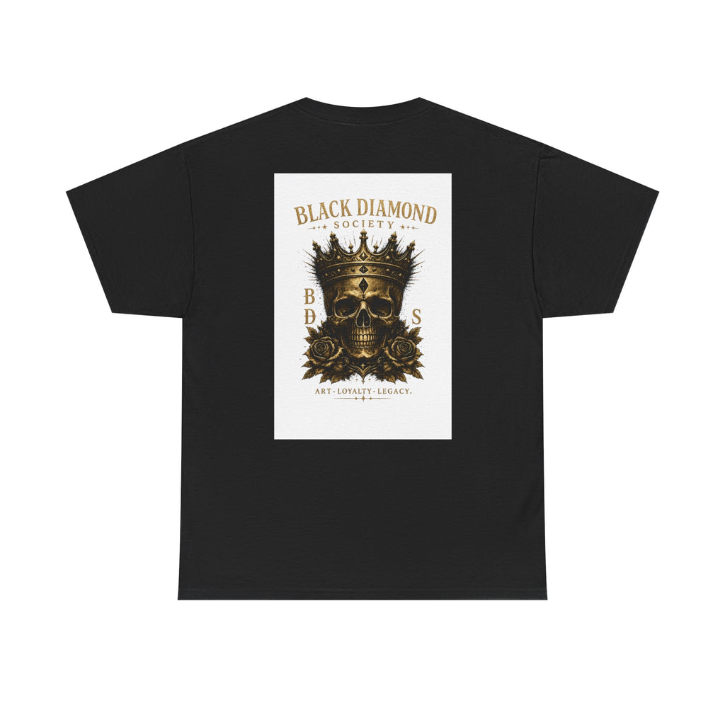 Black Diamond Society Skull Tee — Vintage King Skull Graphic T-Shirt