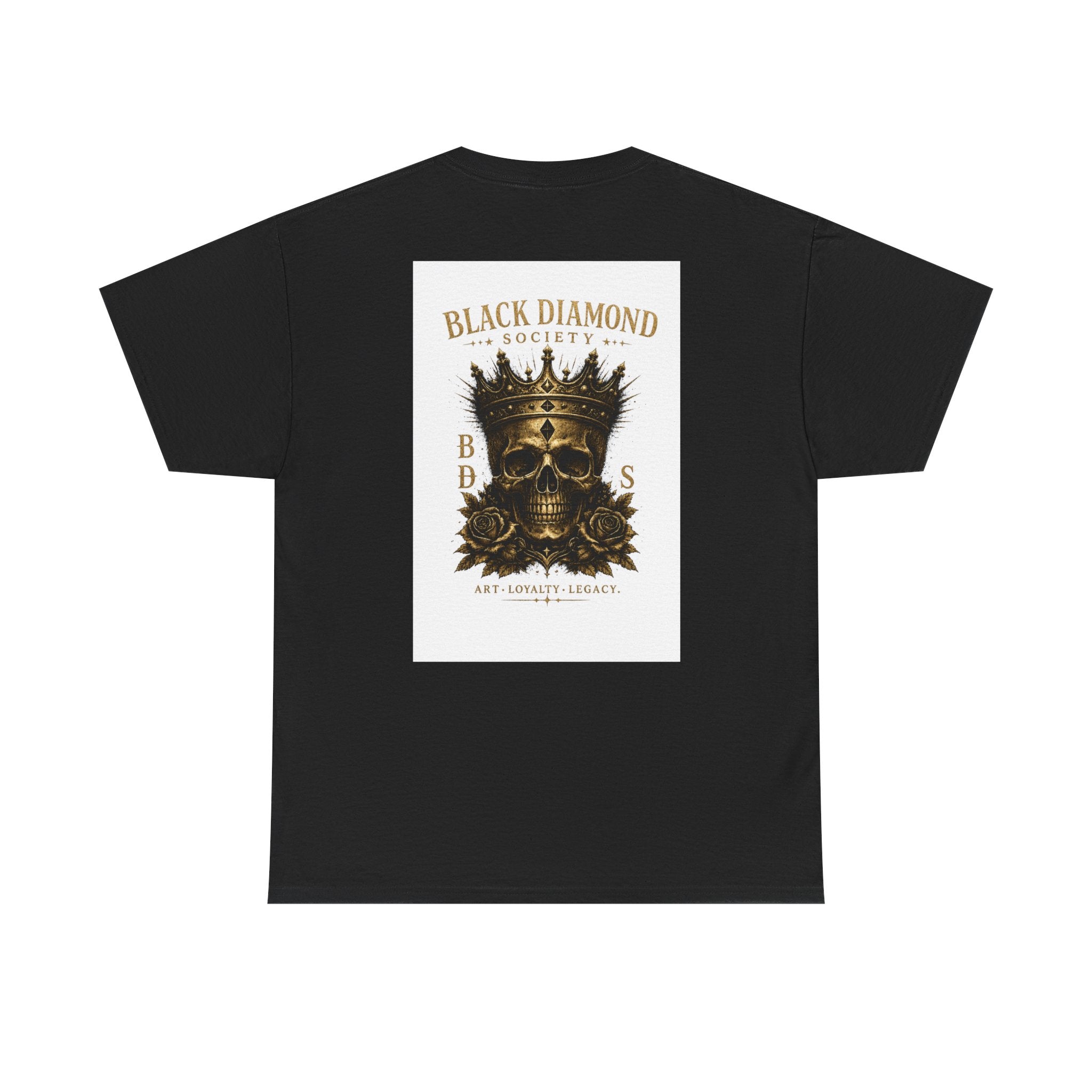 Black Diamond Society Skull Tee — Vintage King Skull Graphic T-Shirt