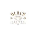 Black Diamond Society Kiss-Cut Sticker — Vintage Diamond Logo, Art & Loyalty Decal