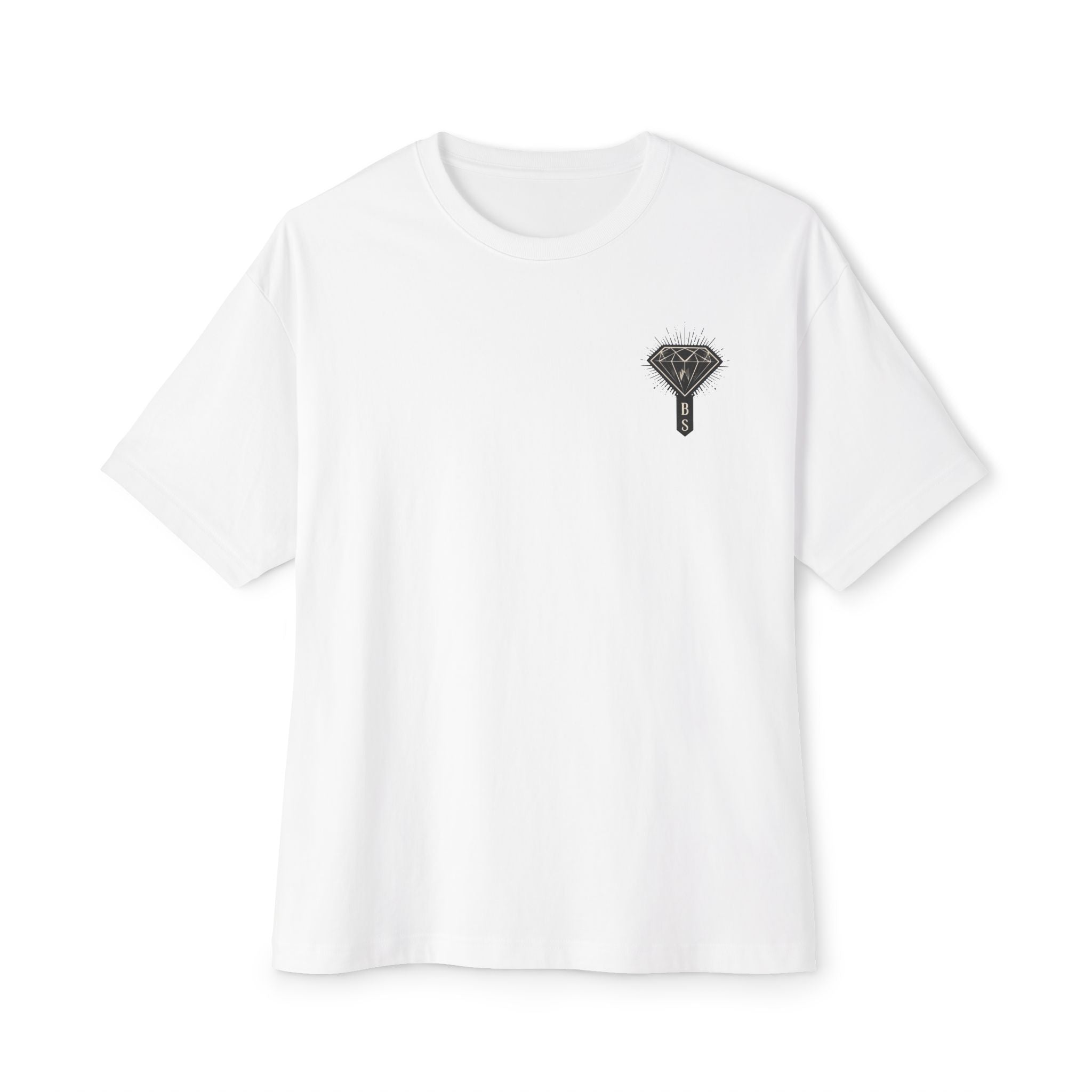 Reaper Graphic Tee — "Black Diamond Society" Oversized Boxy T‑Shirt