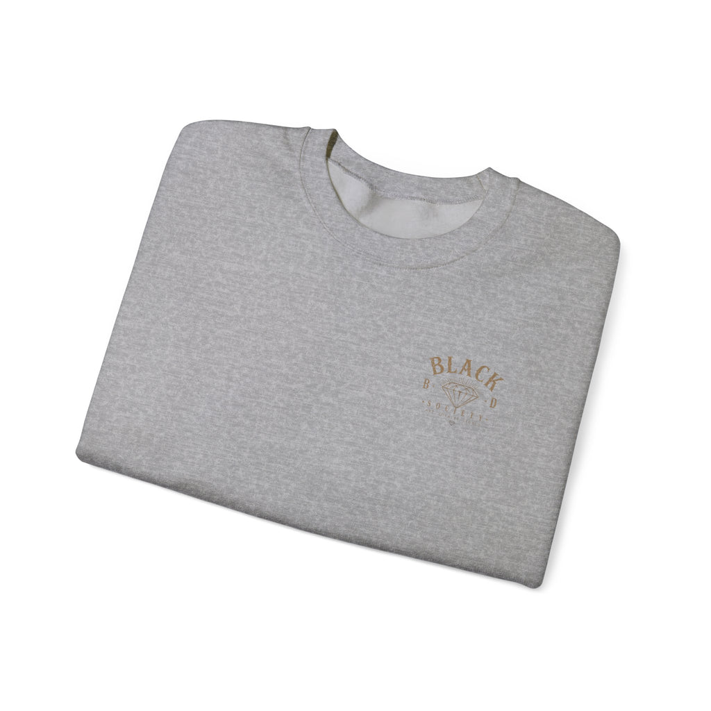 Minimal 'Black Diamond' Crewneck Sweatshirt – Subtle Chest Logo