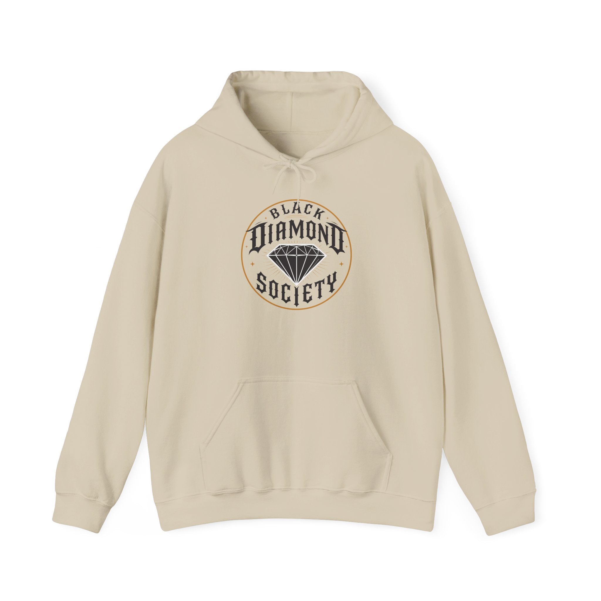 Black Diamond Society Hoodie — Vintage Diamond Graphic Pullover