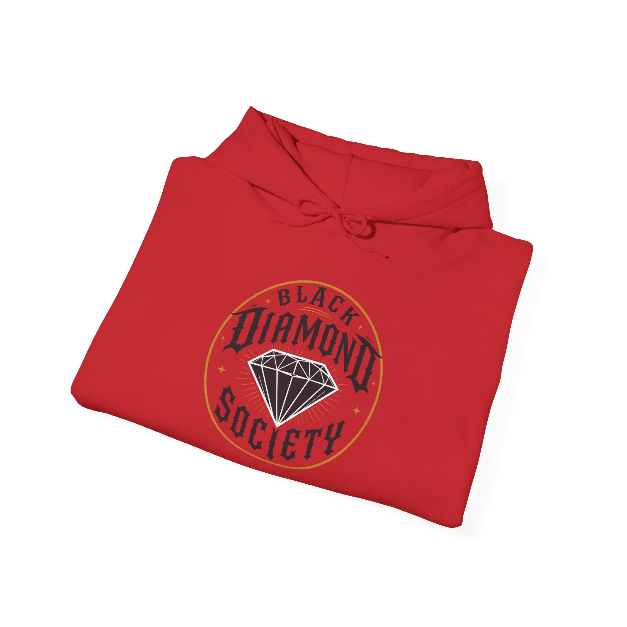 Black Diamond Society Hoodie — Vintage Diamond Graphic Pullover