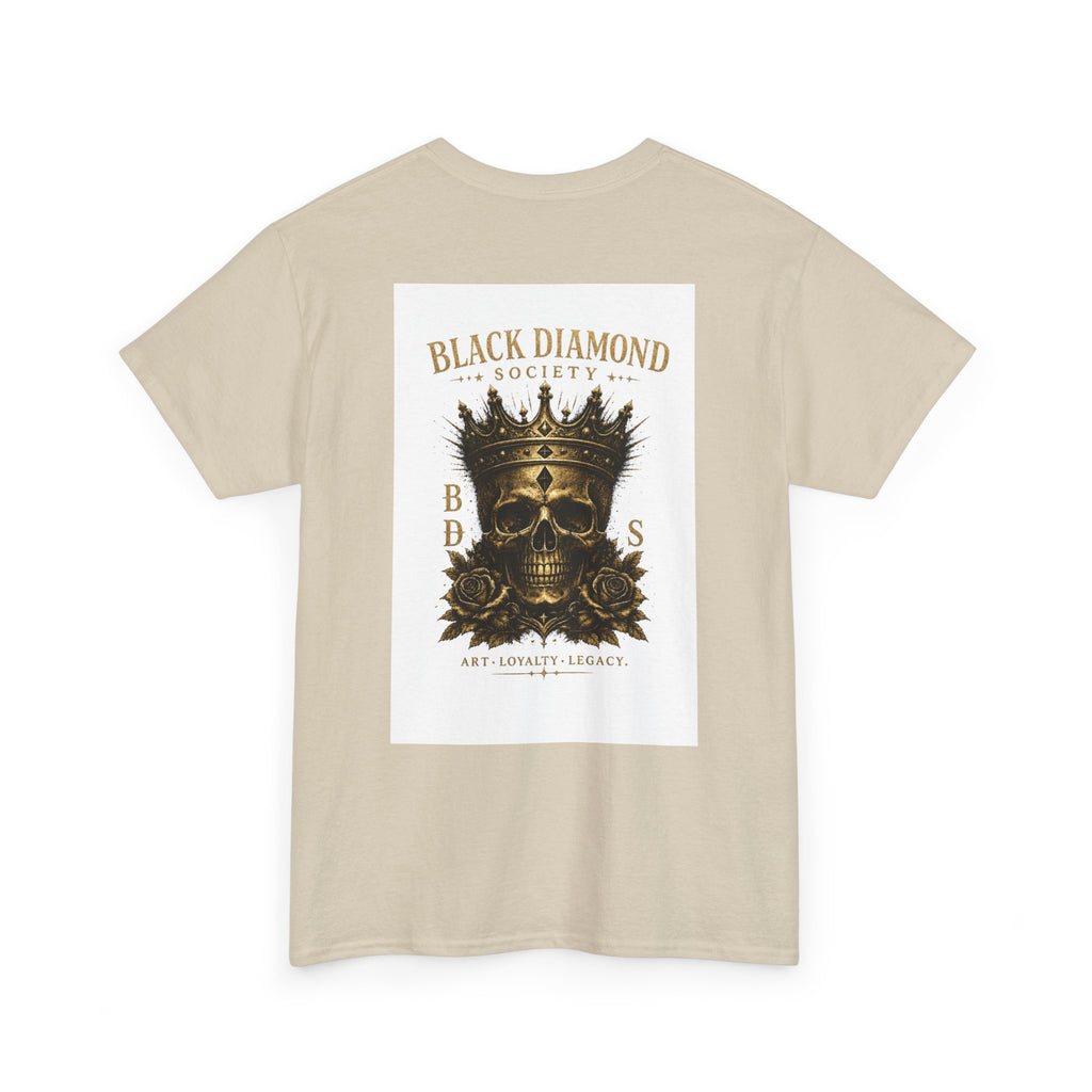 Black Diamond Society Skull Tee — Vintage King Skull Graphic T-Shirt