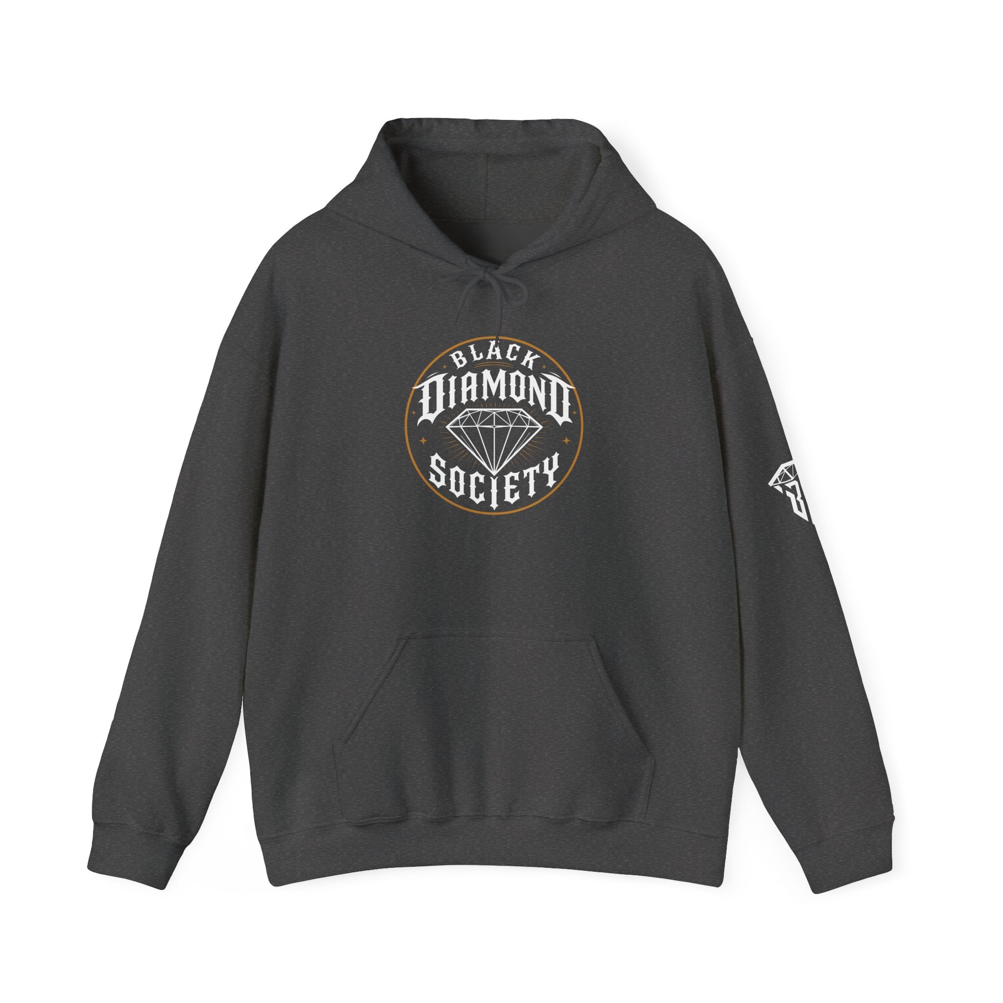 Black Diamond Society Hoodie — Diamond Logo Pullover Sweatshirt