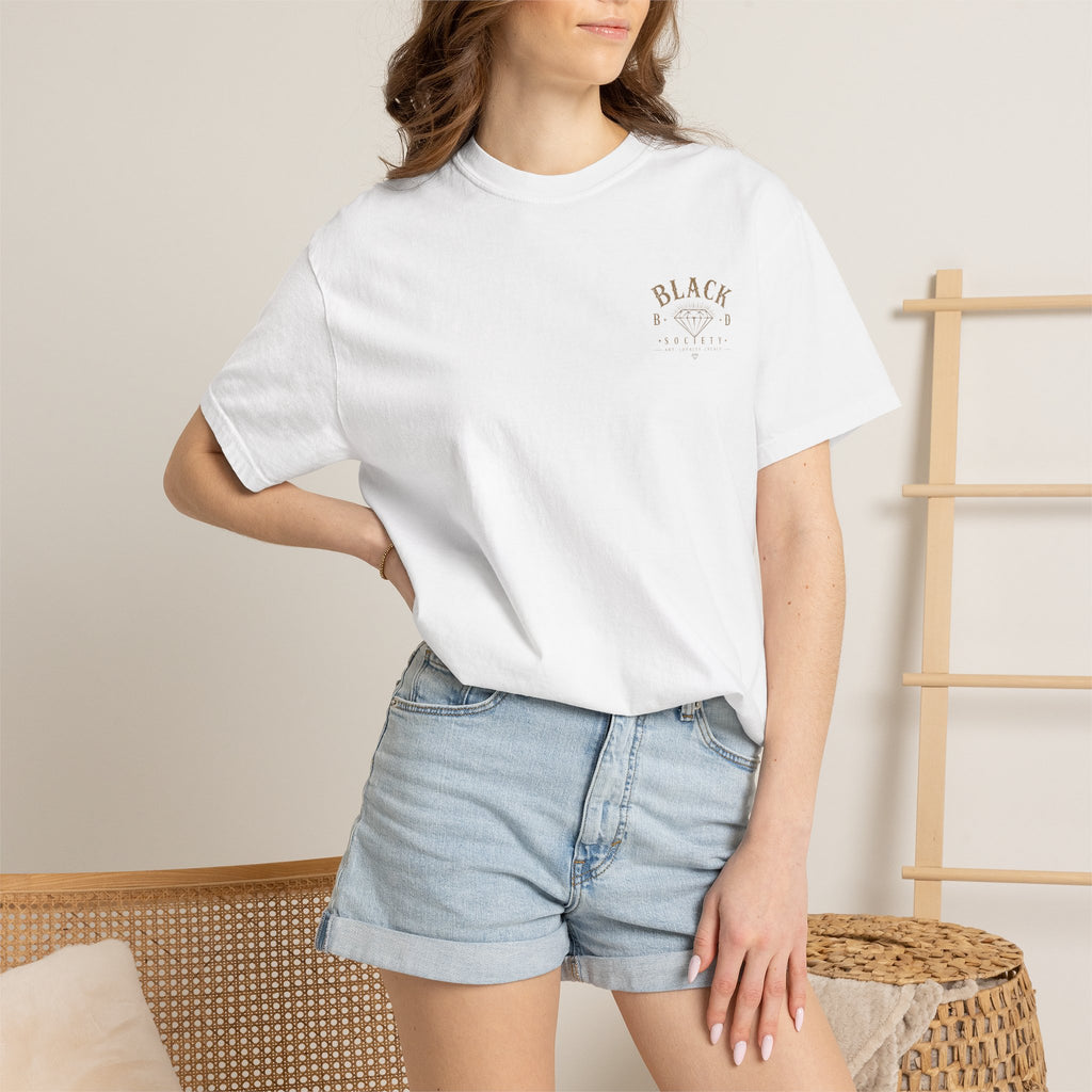 Skull Madonna T-Shirt — 'Black Diamond' Gothic Graphic Tee