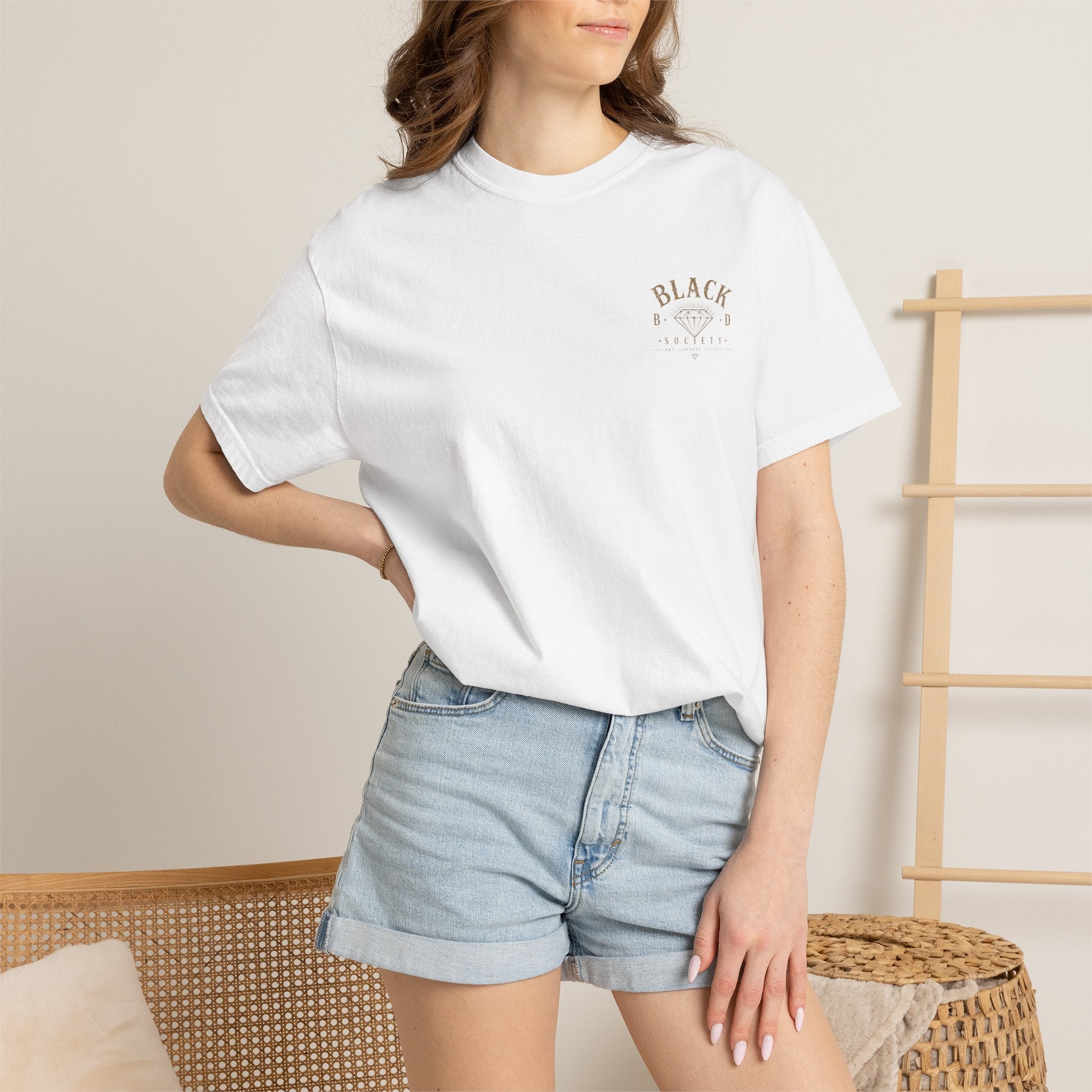 Skull Madonna T-Shirt — 'Black Diamond' Gothic Graphic Tee