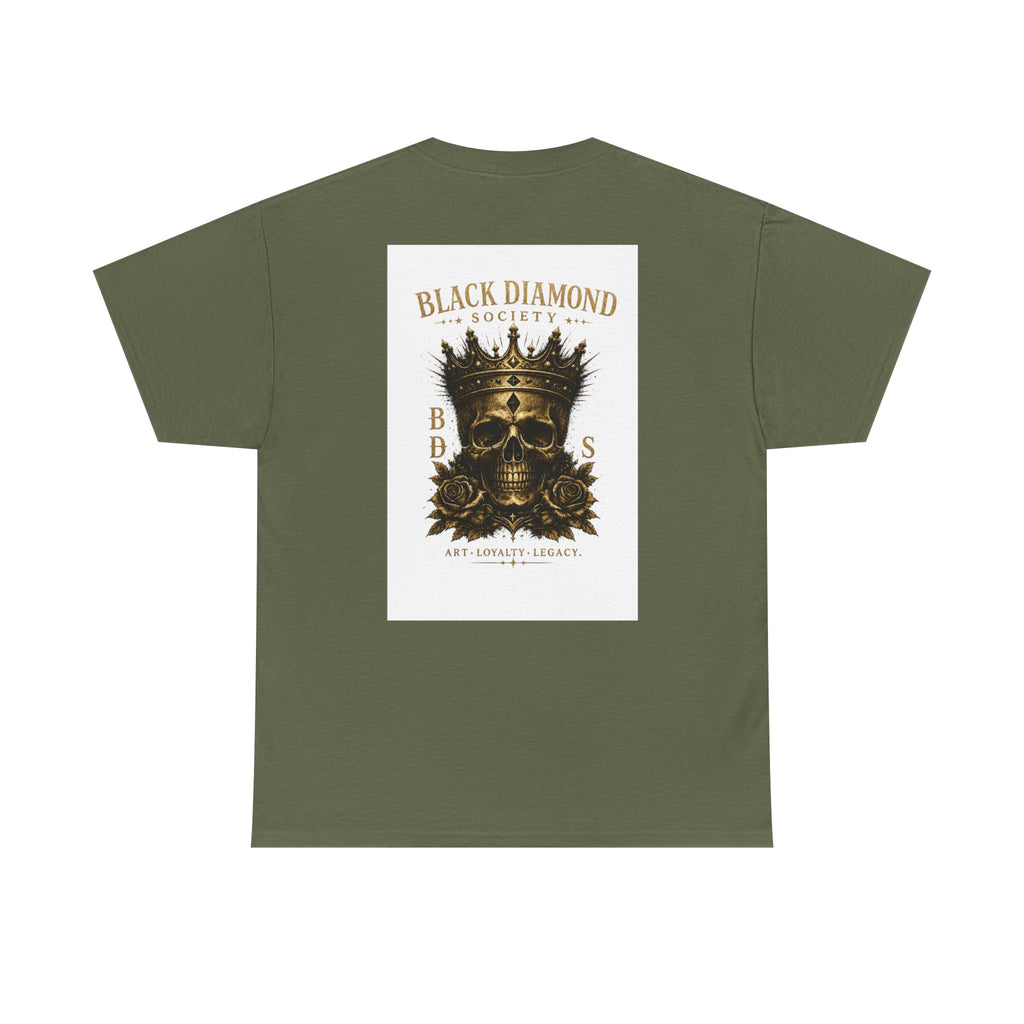 Black Diamond Society Skull Tee — Vintage King Skull Graphic T-Shirt