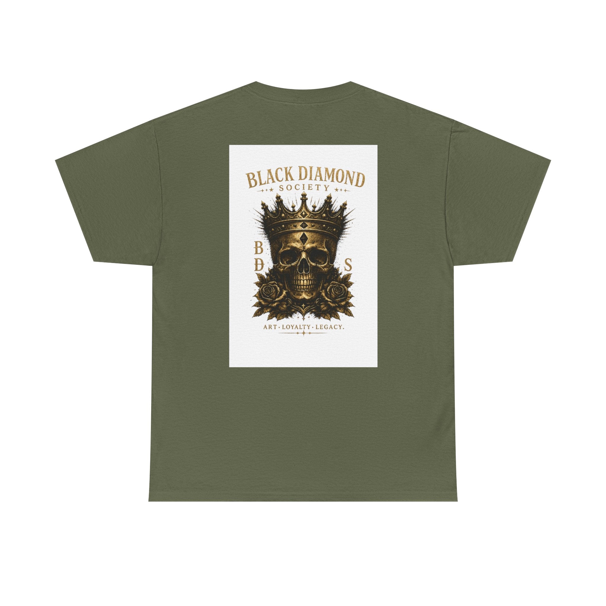 Black Diamond Society Skull Tee — Vintage King Skull Graphic T-Shirt