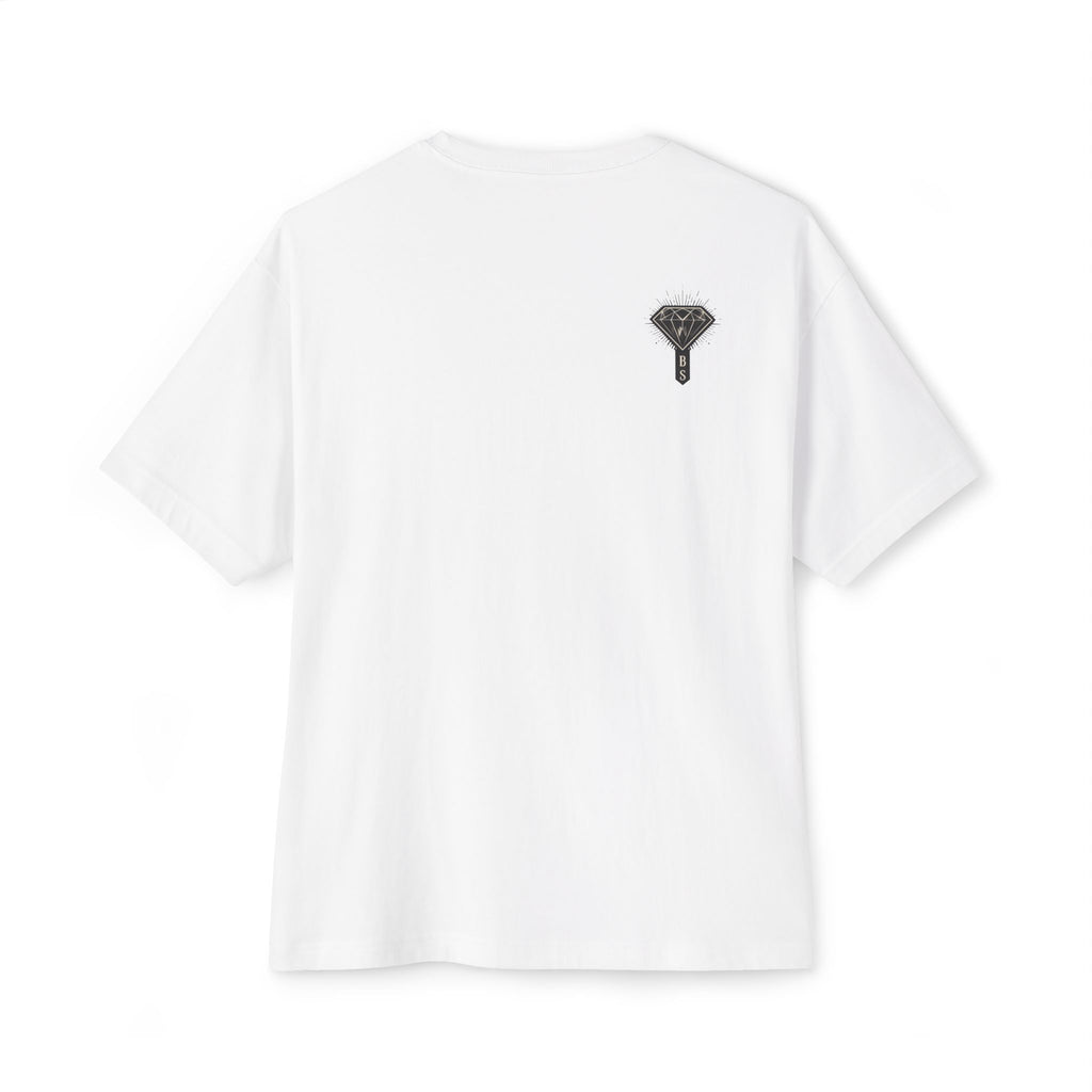 Black Diamond Society Snake Tee — Graphic Oversized Boxy T‑Shirt