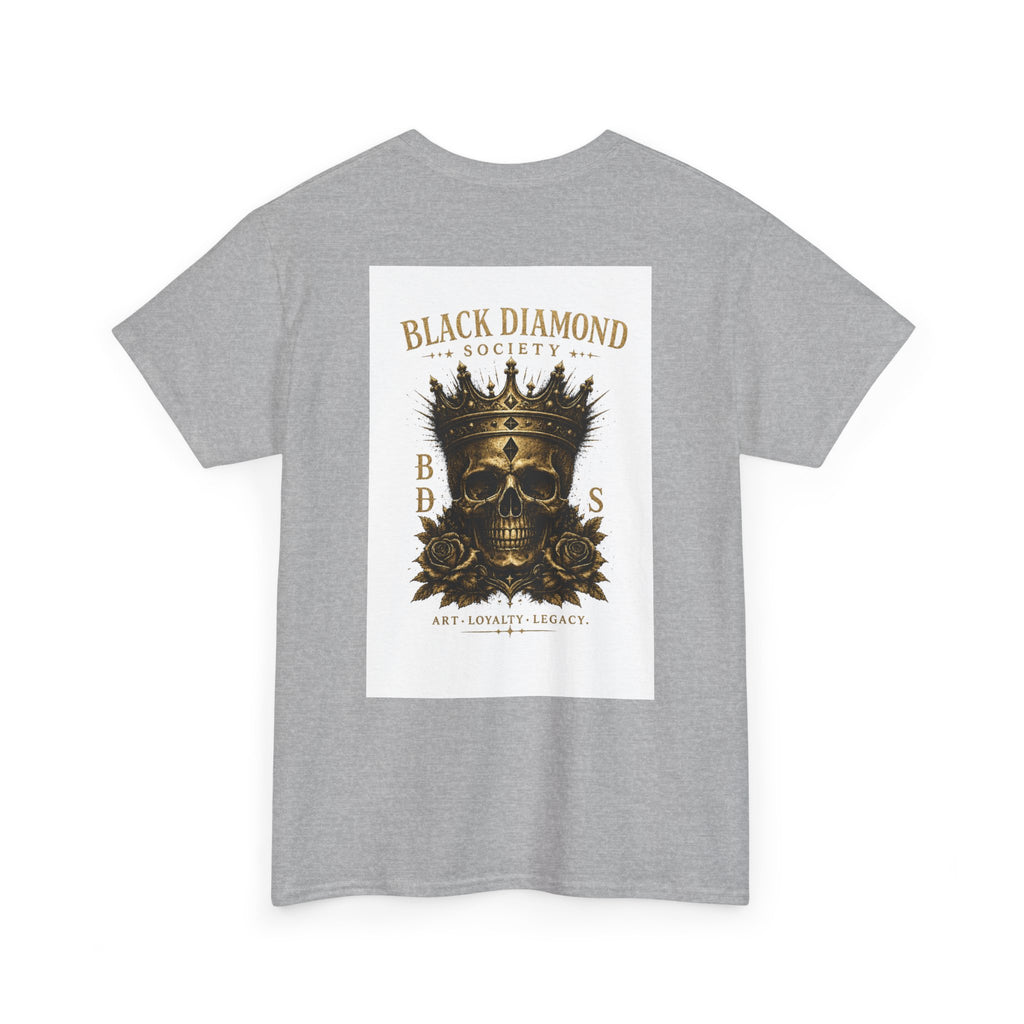 Black Diamond Society Skull Tee — Vintage King Skull Graphic T-Shirt