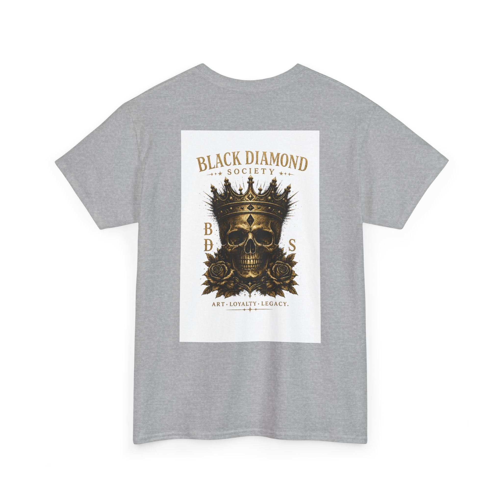 Black Diamond Society Skull Tee — Vintage King Skull Graphic T-Shirt