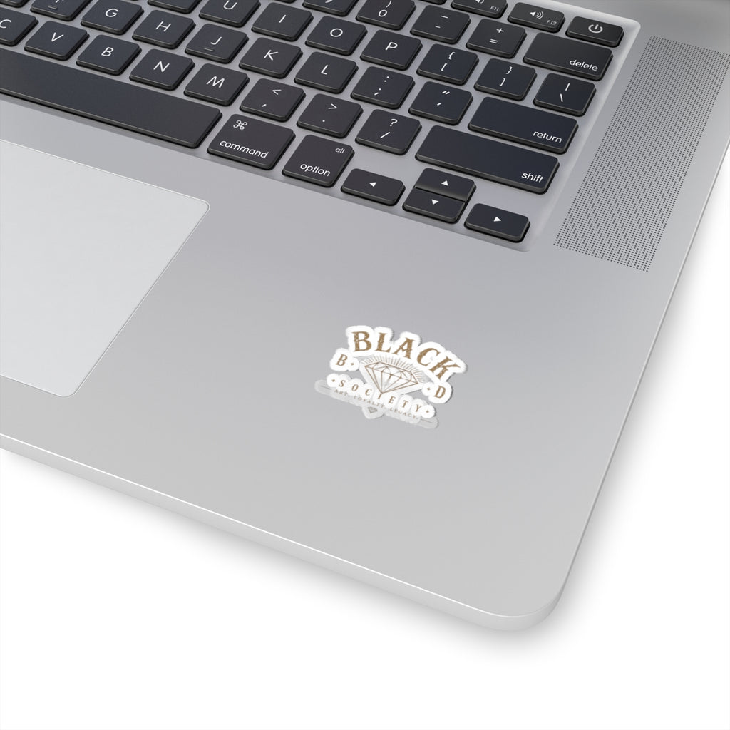 Black Diamond Society Kiss-Cut Sticker — Vintage Diamond Logo, Art & Loyalty Decal