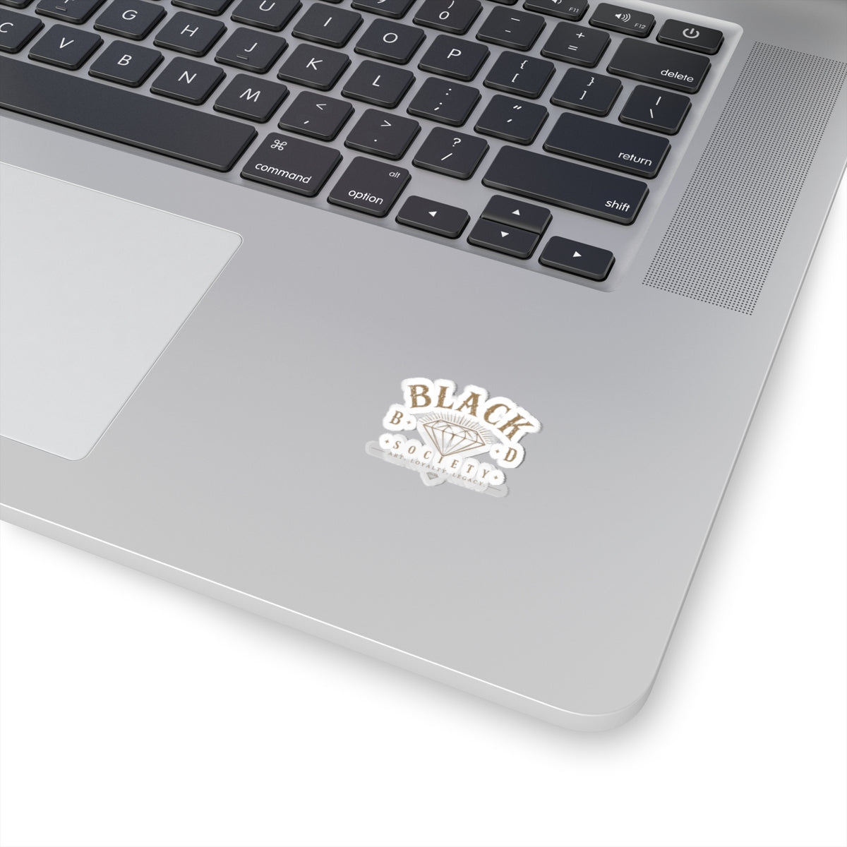 Black Diamond Society Kiss-Cut Sticker — Vintage Diamond Logo, Art & Loyalty Decal