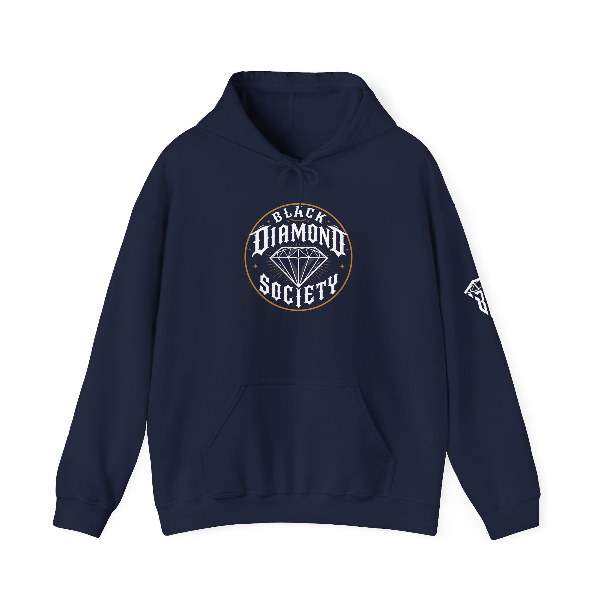 Black Diamond Society Hoodie — Diamond Logo Pullover Sweatshirt