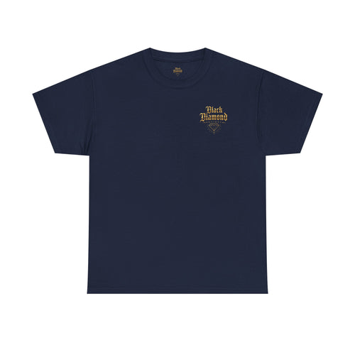 Black Diamond Graphic Tee — Vintage Gothic Hammer Logo