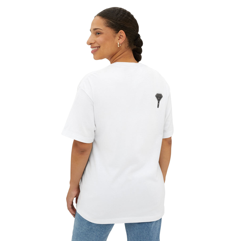 Black Diamond Society Snake Tee — Graphic Oversized Boxy T‑Shirt