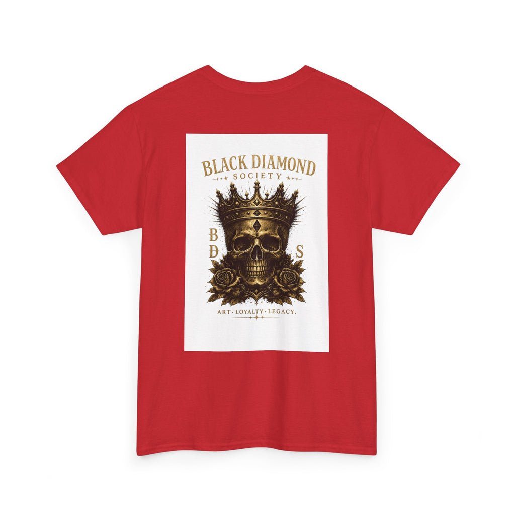 Black Diamond Society Skull Tee — Vintage King Skull Graphic T-Shirt
