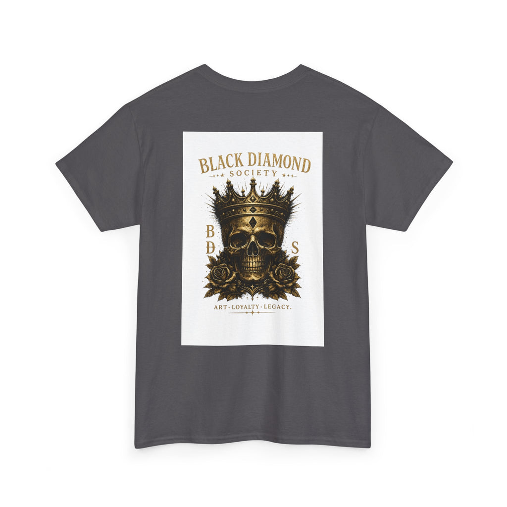 Black Diamond Society Skull Tee — Vintage King Skull Graphic T-Shirt