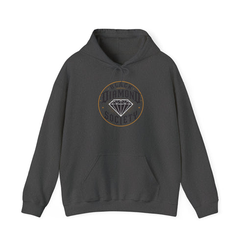 Black Diamond Society Hoodie — Vintage Diamond Graphic Pullover