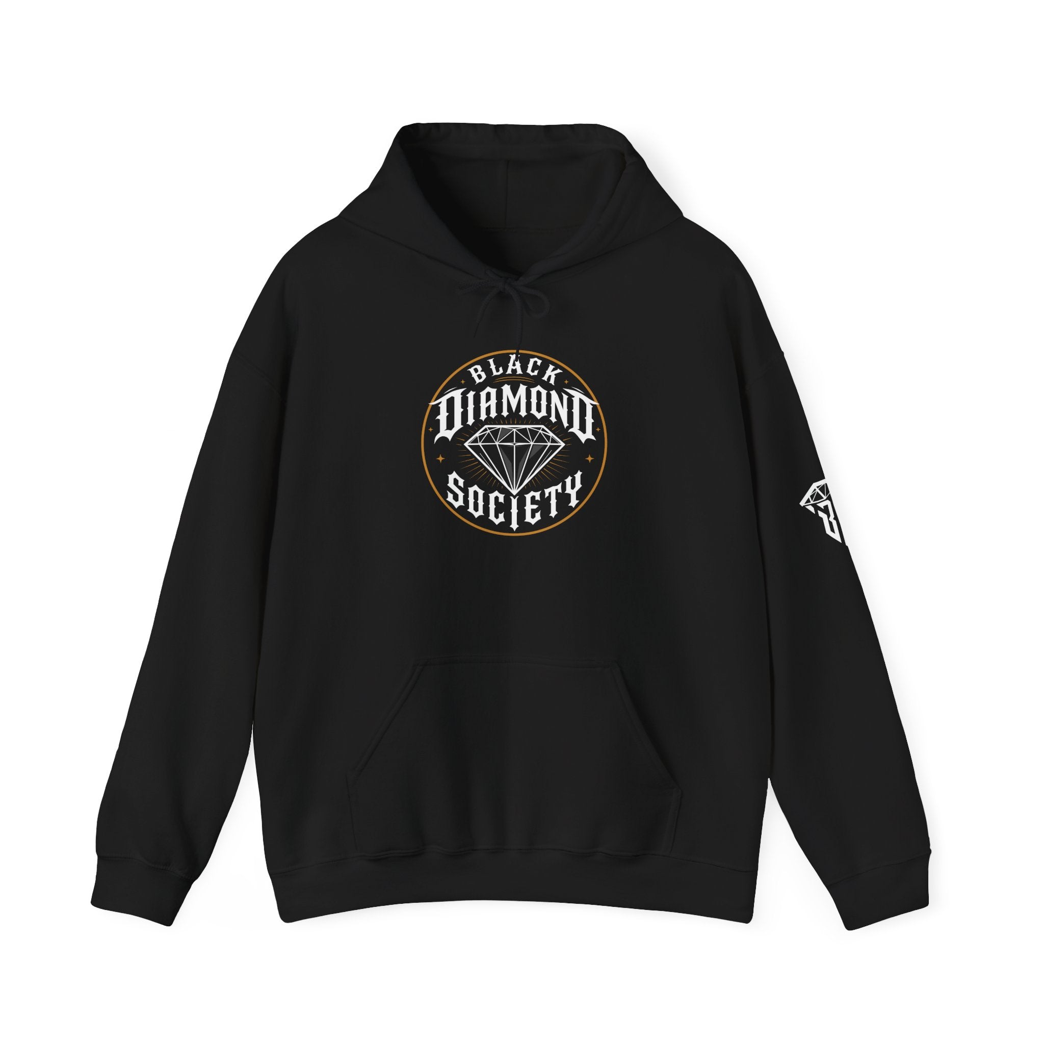 Black Diamond Society Hoodie — Diamond Logo Pullover Sweatshirt