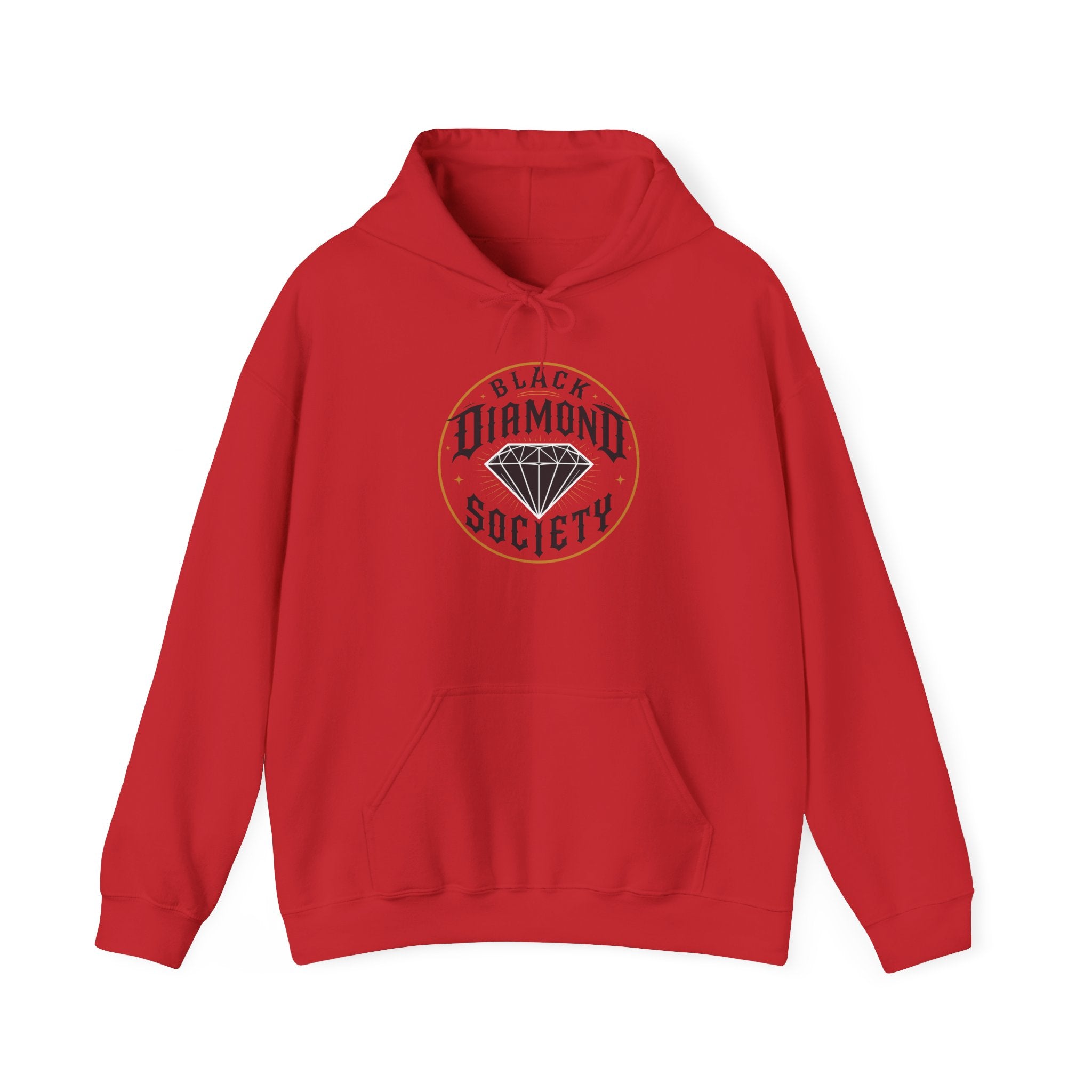 Black Diamond Society Hoodie — Vintage Diamond Graphic Pullover