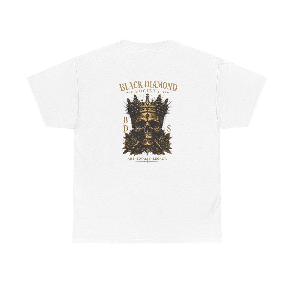 Black Diamond Society Skull Tee — Vintage King Skull Graphic T-Shirt