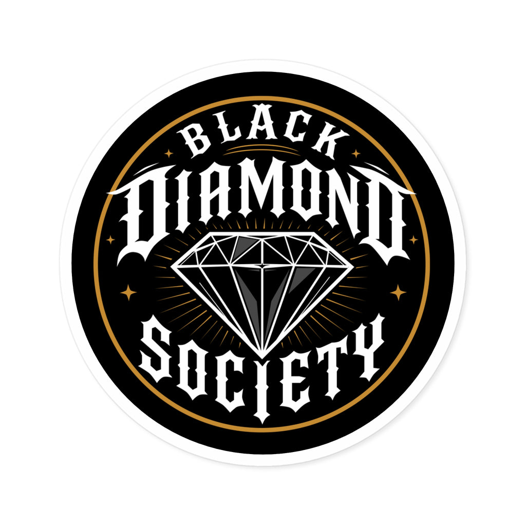 Black Diamond Society Round Sticker