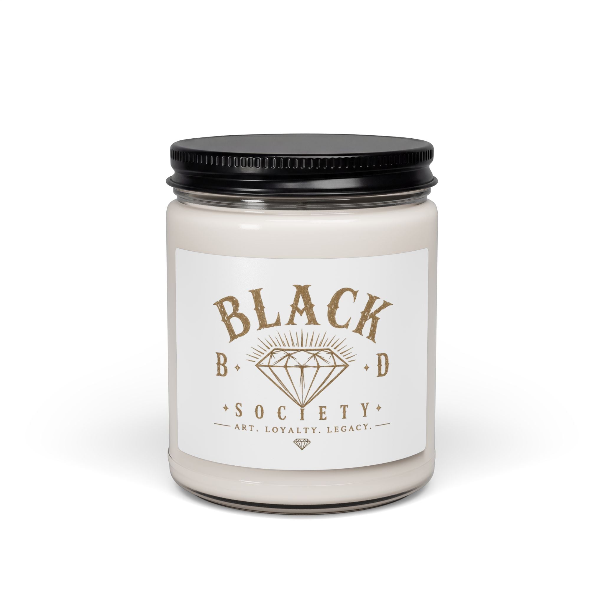 Black Diamond Society Scented Soy Candle — 9oz Luxury Aromatherapy Jar