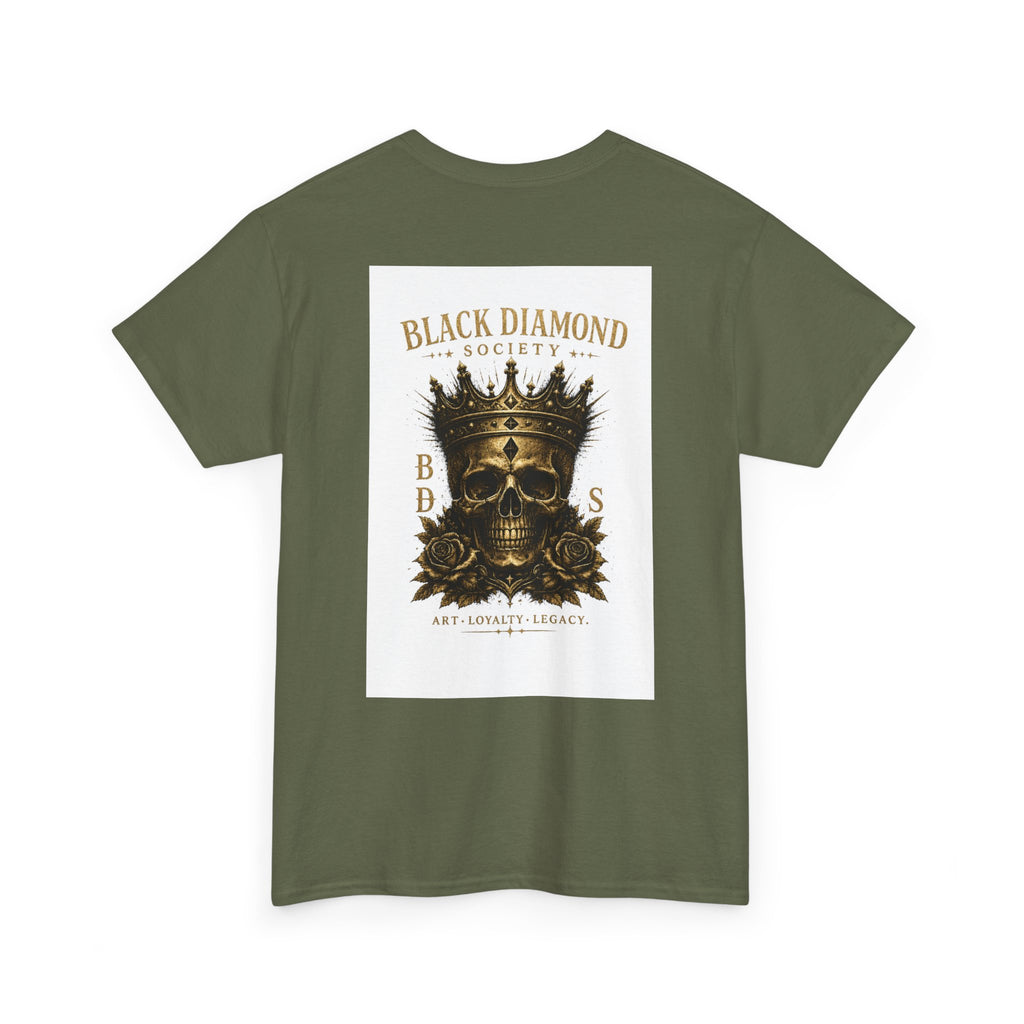 Black Diamond Society Skull Tee — Vintage King Skull Graphic T-Shirt