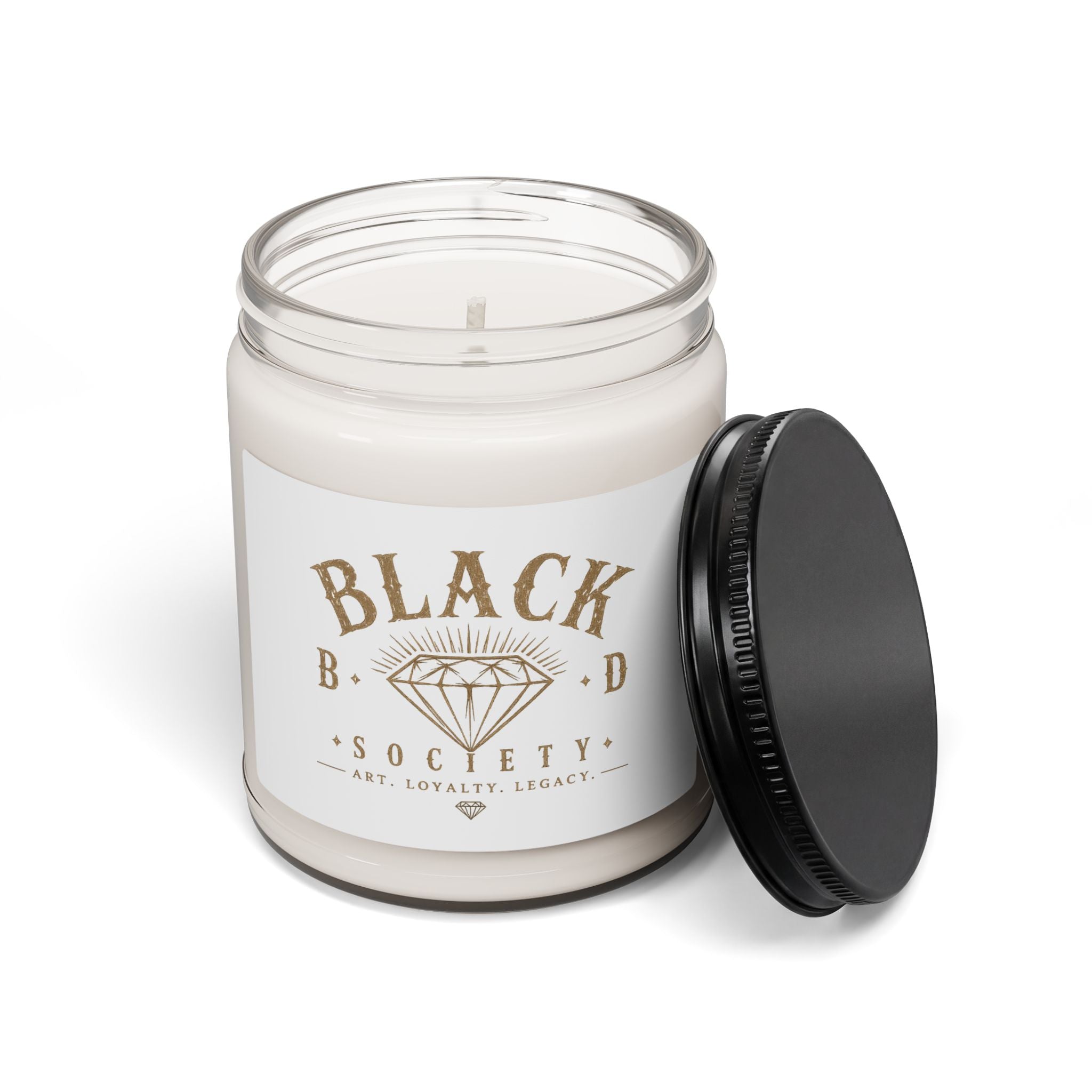 Black Diamond Society Scented Soy Candle — 9oz Luxury Aromatherapy Jar