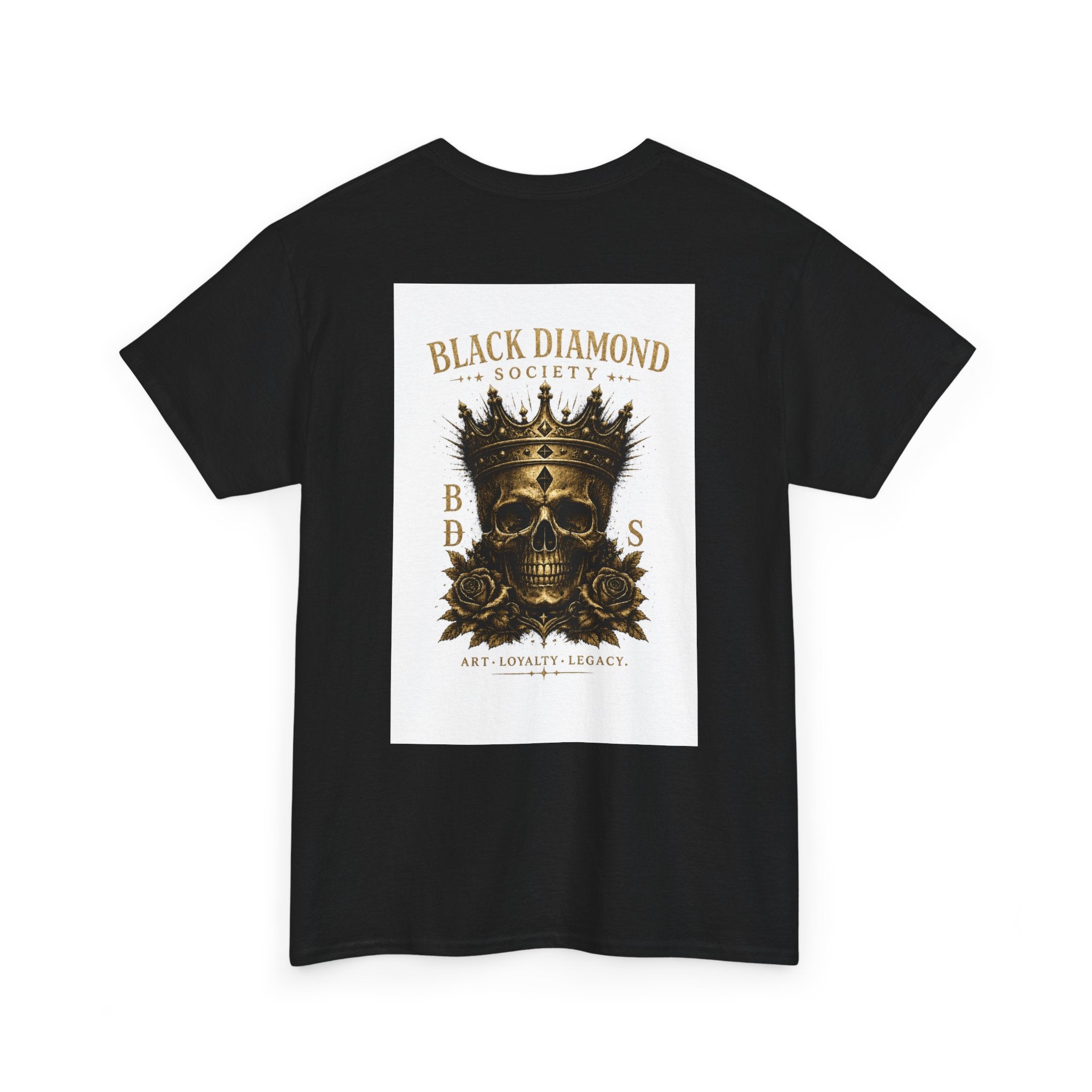 Black Diamond Society Skull Tee — Vintage King Skull Graphic T-Shirt