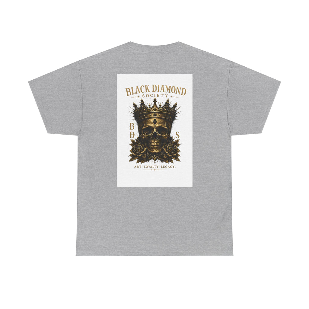 Black Diamond Society Skull Tee — Vintage King Skull Graphic T-Shirt