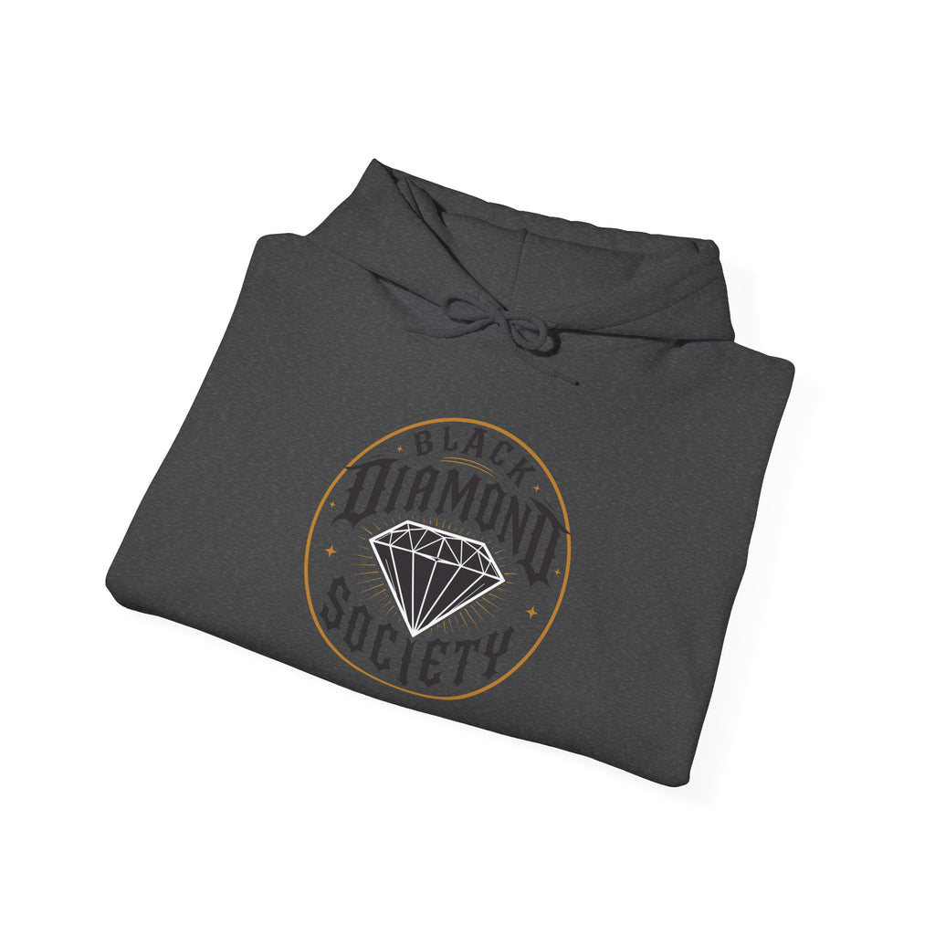 Black Diamond Society Hoodie — Vintage Diamond Graphic Pullover