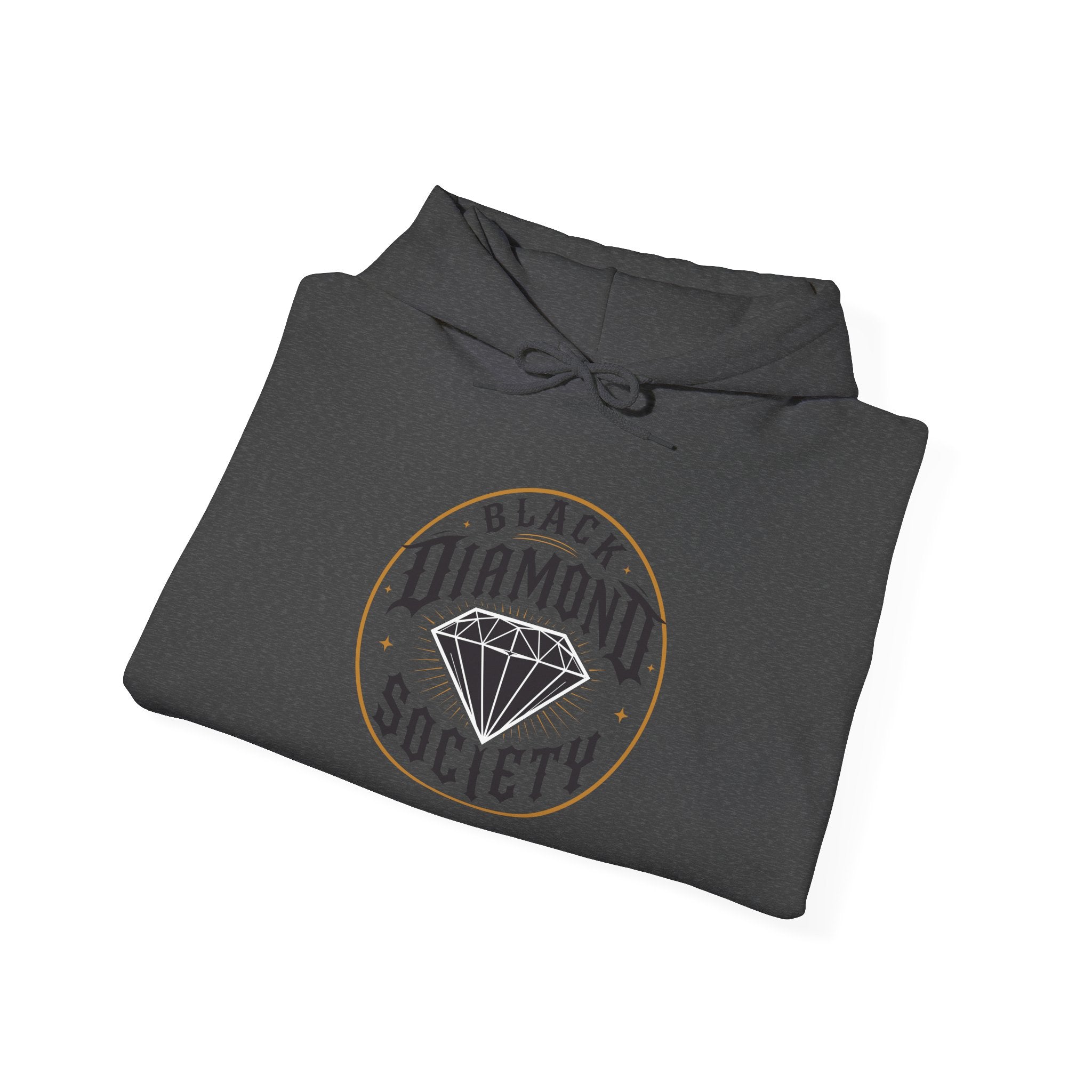 Black Diamond Society Hoodie — Vintage Diamond Graphic Pullover