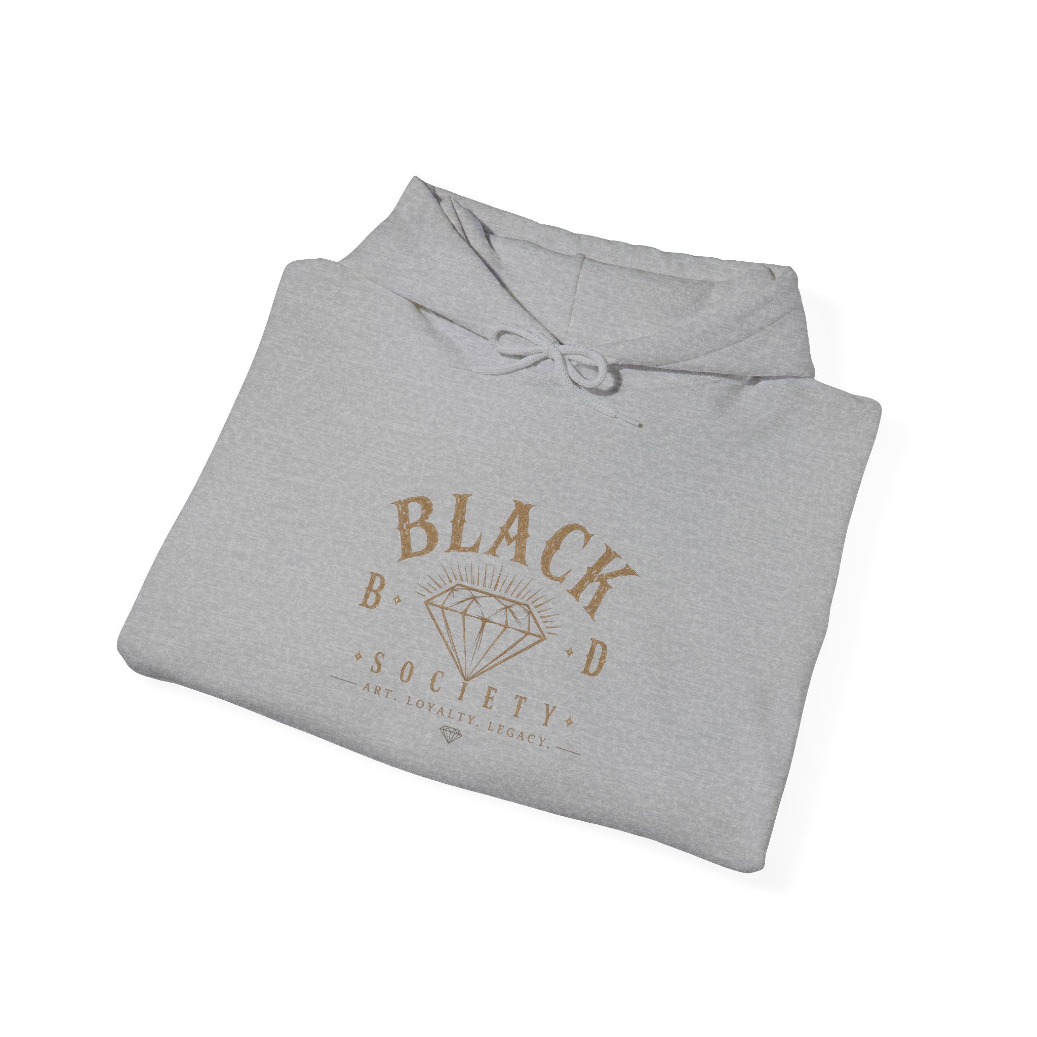 Black Diamond Society Hoodie — Vintage Crowned Skull Graphic Pullover