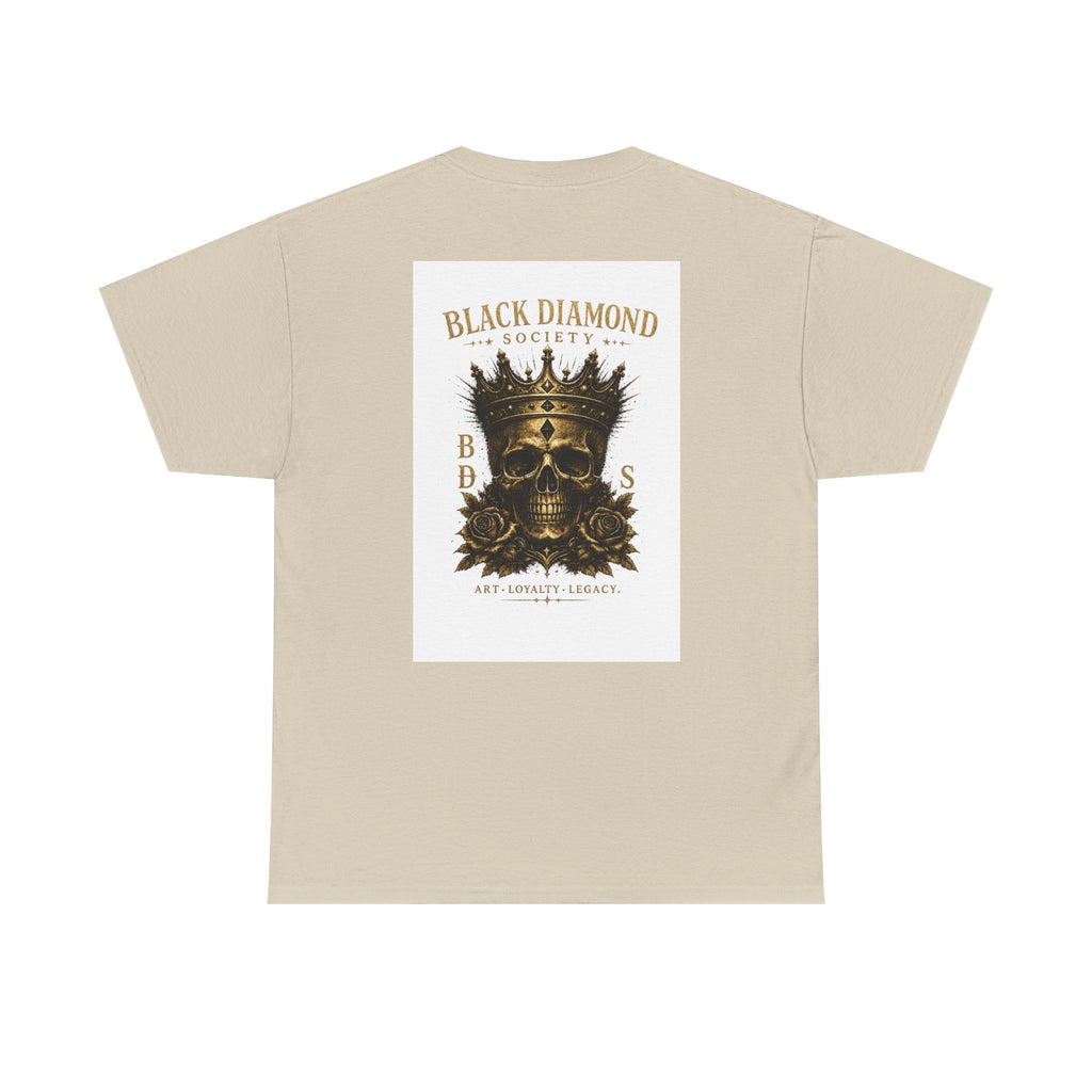 Black Diamond Society Skull Tee — Vintage King Skull Graphic T-Shirt