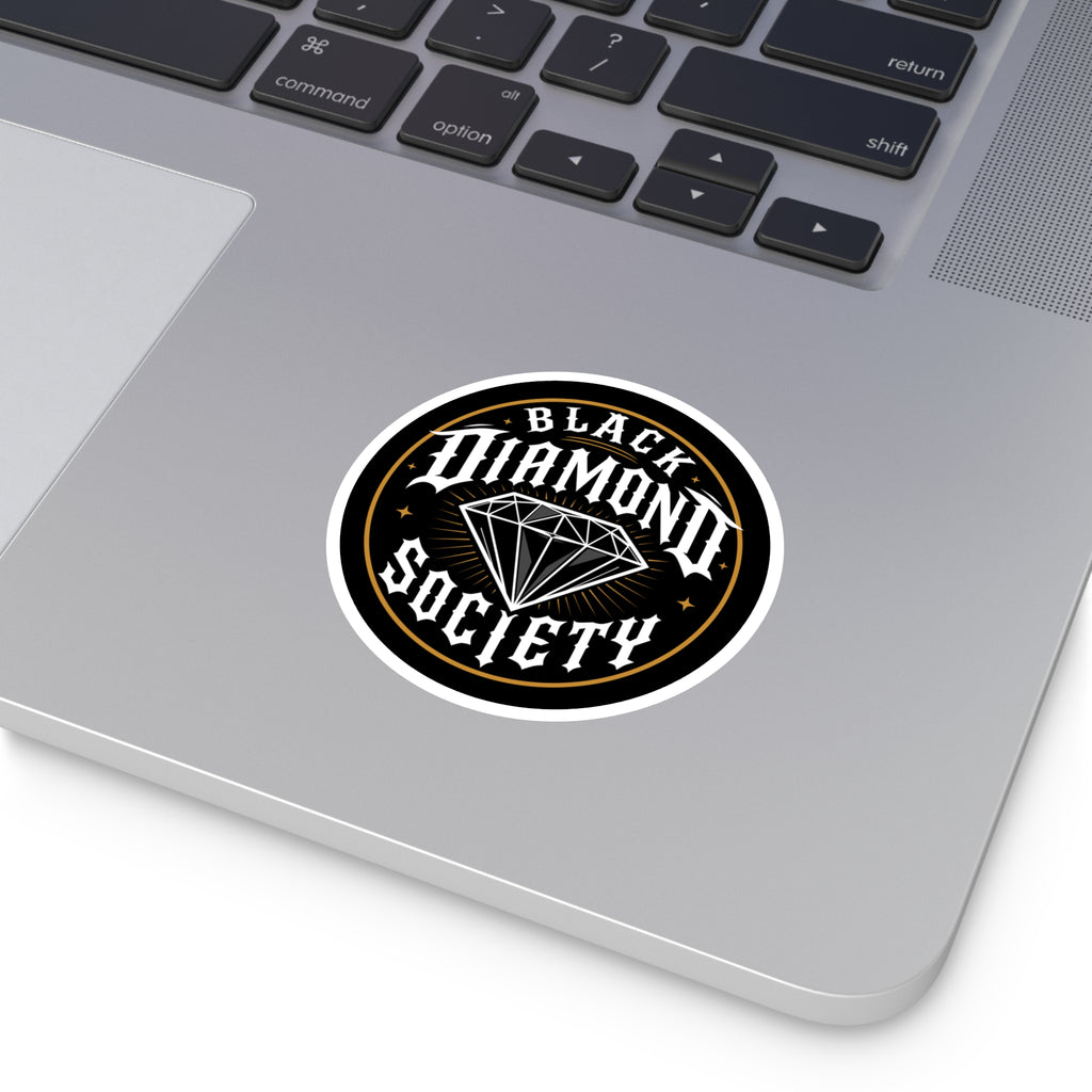 Black Diamond Society Round Sticker