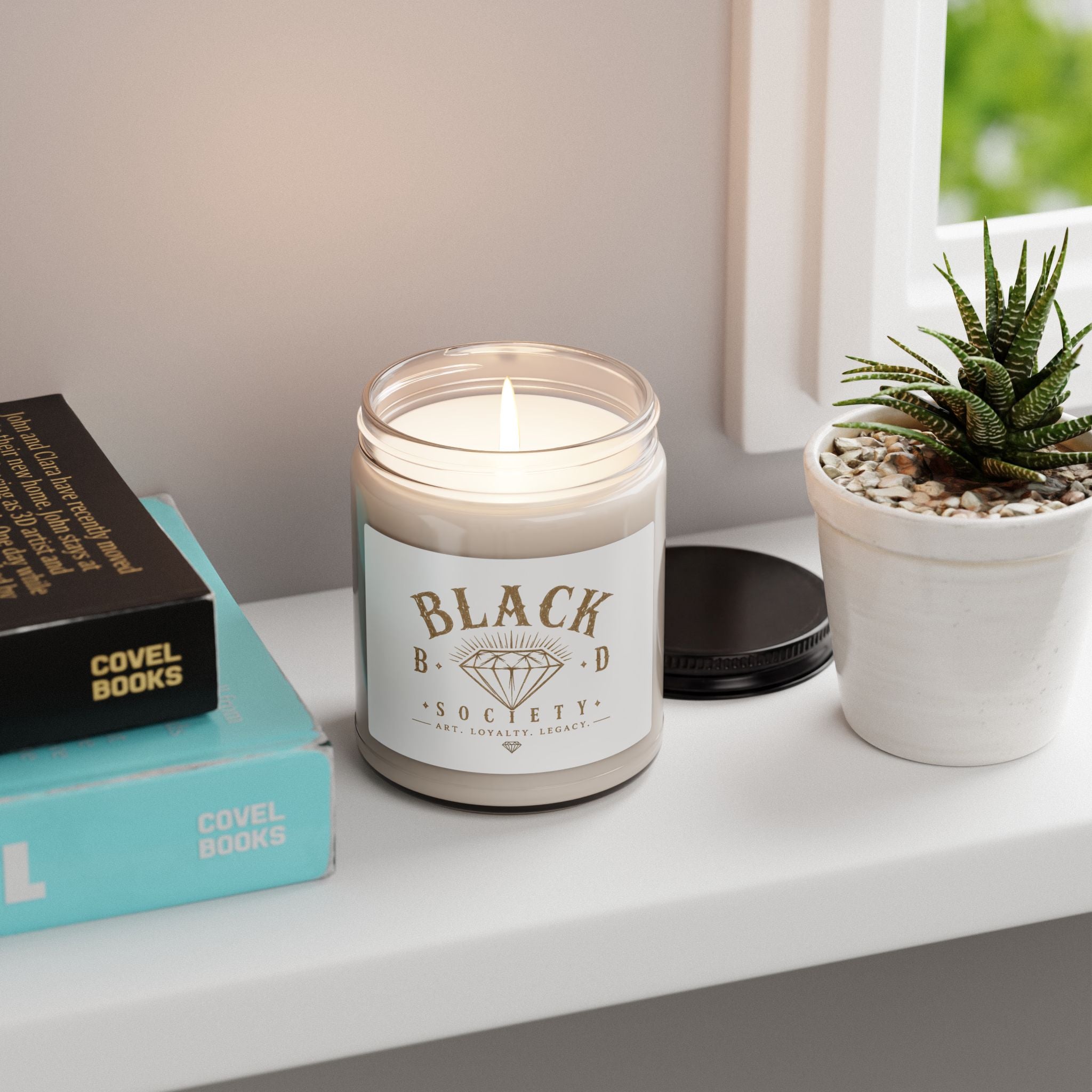 Black Diamond Society Scented Soy Candle — 9oz Luxury Aromatherapy Jar