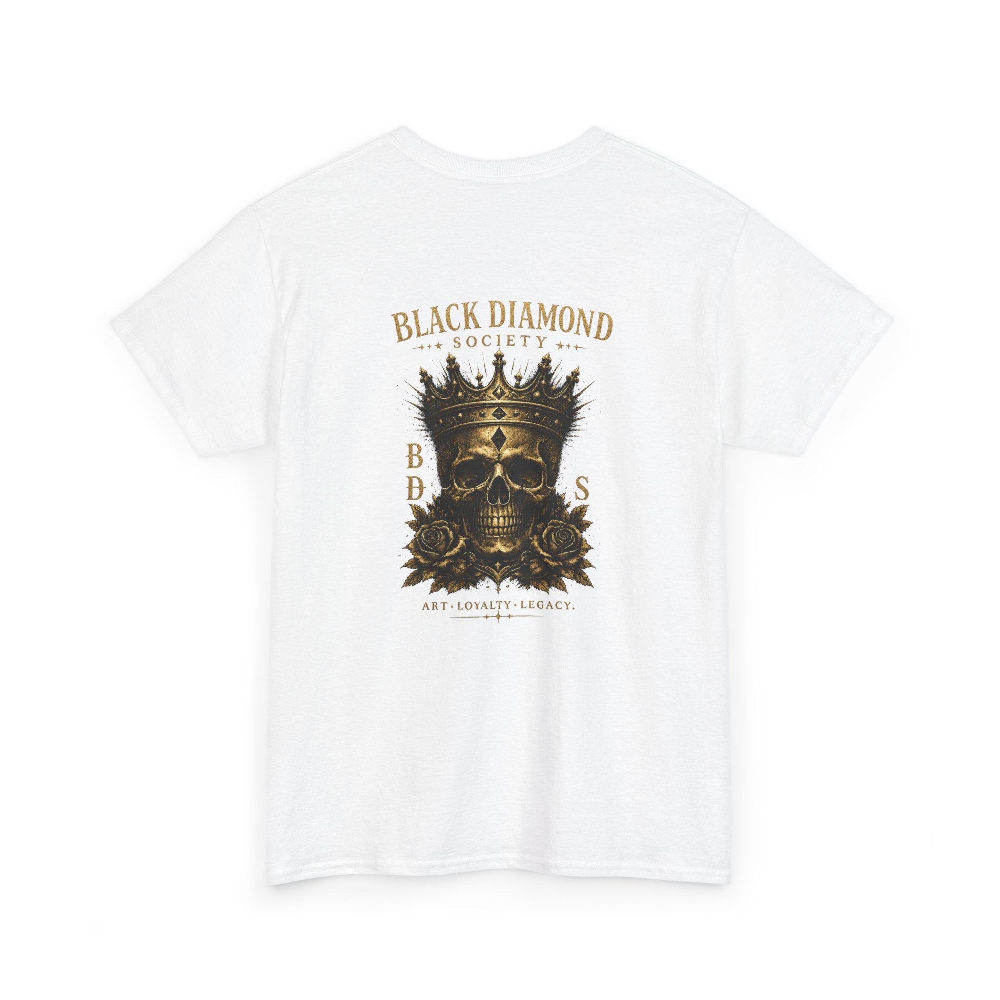 Black Diamond Society Skull Tee — Vintage King Skull Graphic T-Shirt