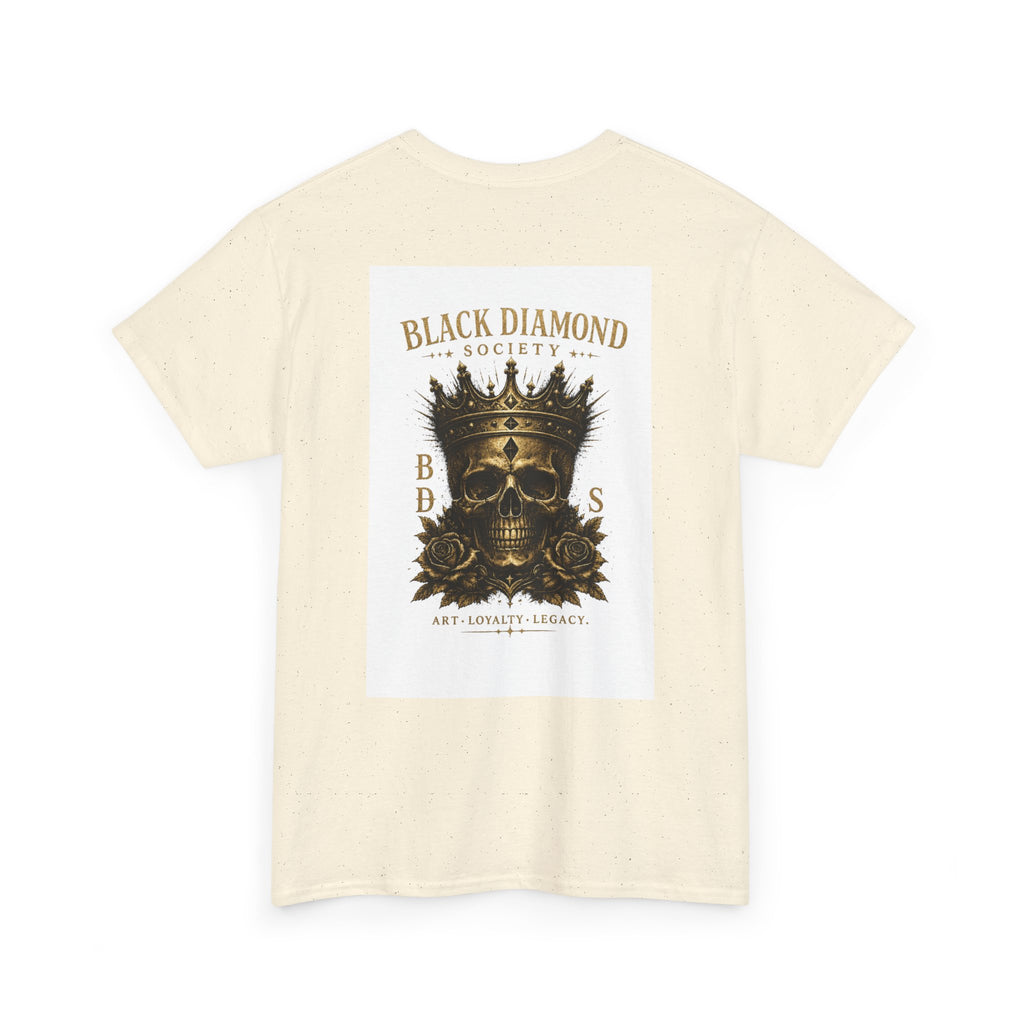 Black Diamond Society Skull Tee — Vintage King Skull Graphic T-Shirt