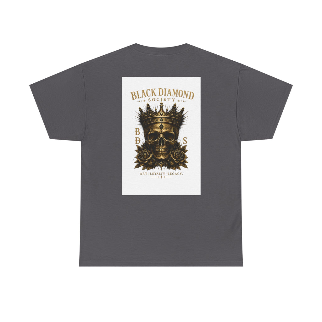 Black Diamond Society Skull Tee — Vintage King Skull Graphic T-Shirt