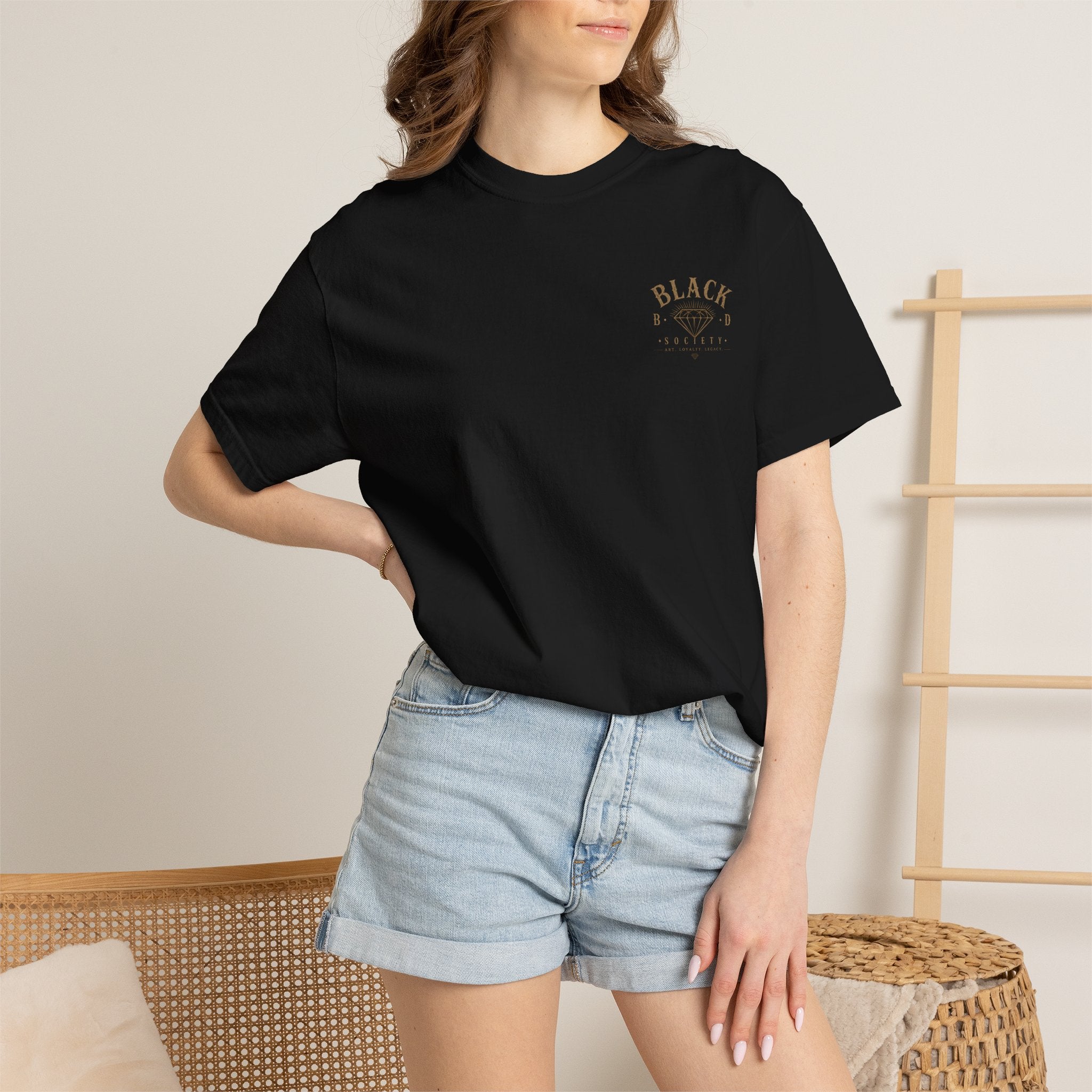 Skull Madonna T-Shirt — 'Black Diamond' Gothic Graphic Tee