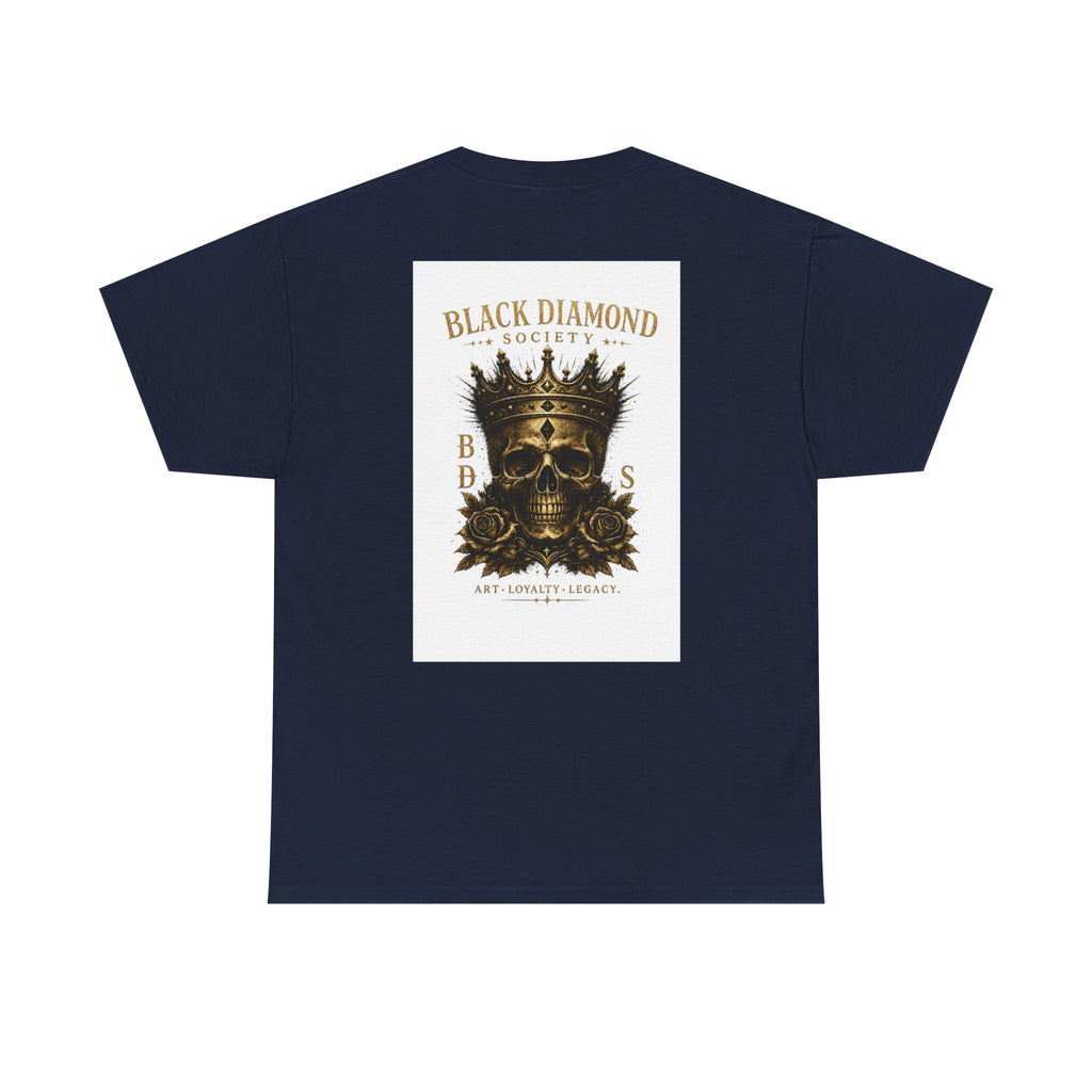 Black Diamond Society Skull Tee — Vintage King Skull Graphic T-Shirt