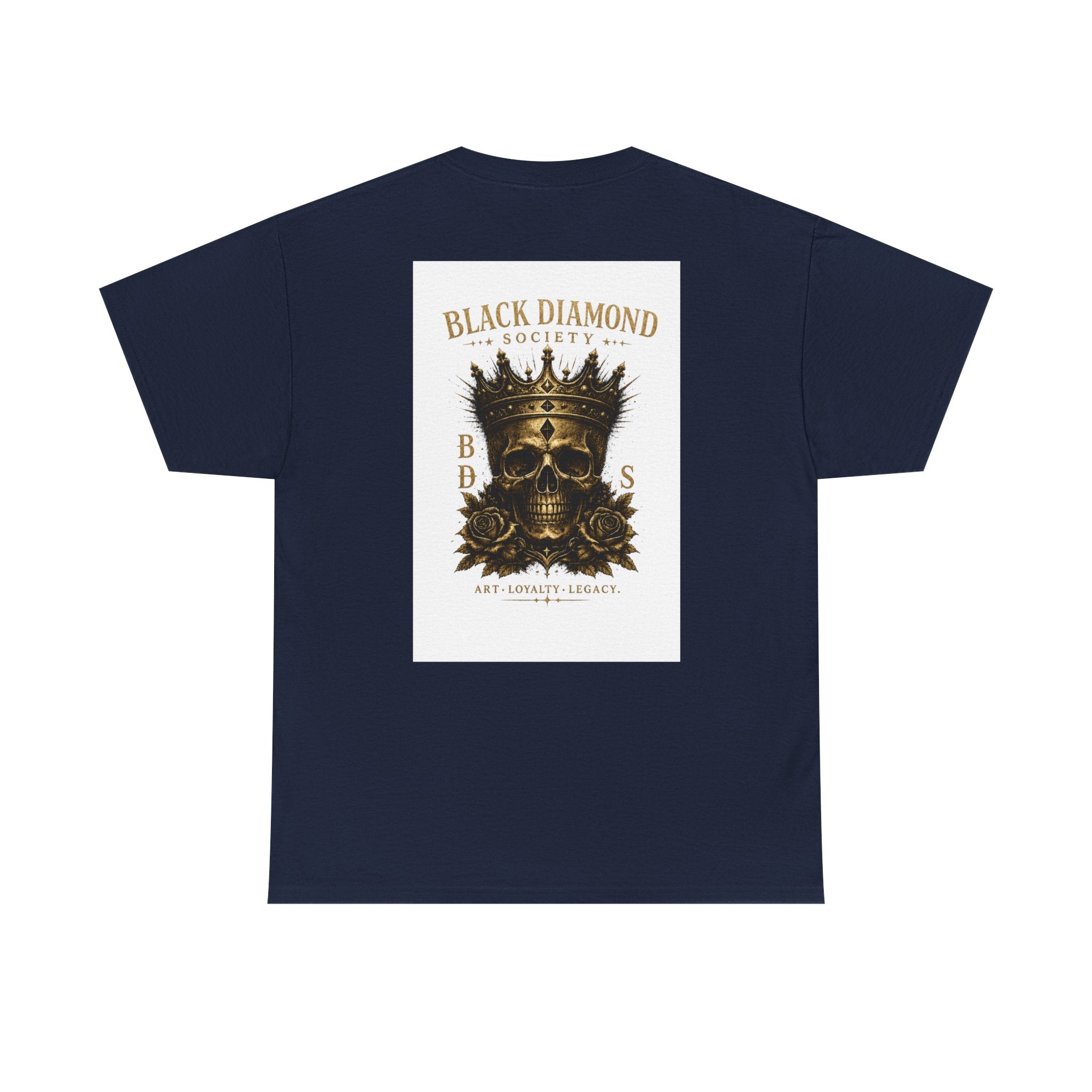 Black Diamond Society Skull Tee — Vintage King Skull Graphic T-Shirt