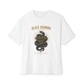 Black Diamond Society Snake Tee — Graphic Oversized Boxy T‑Shirt